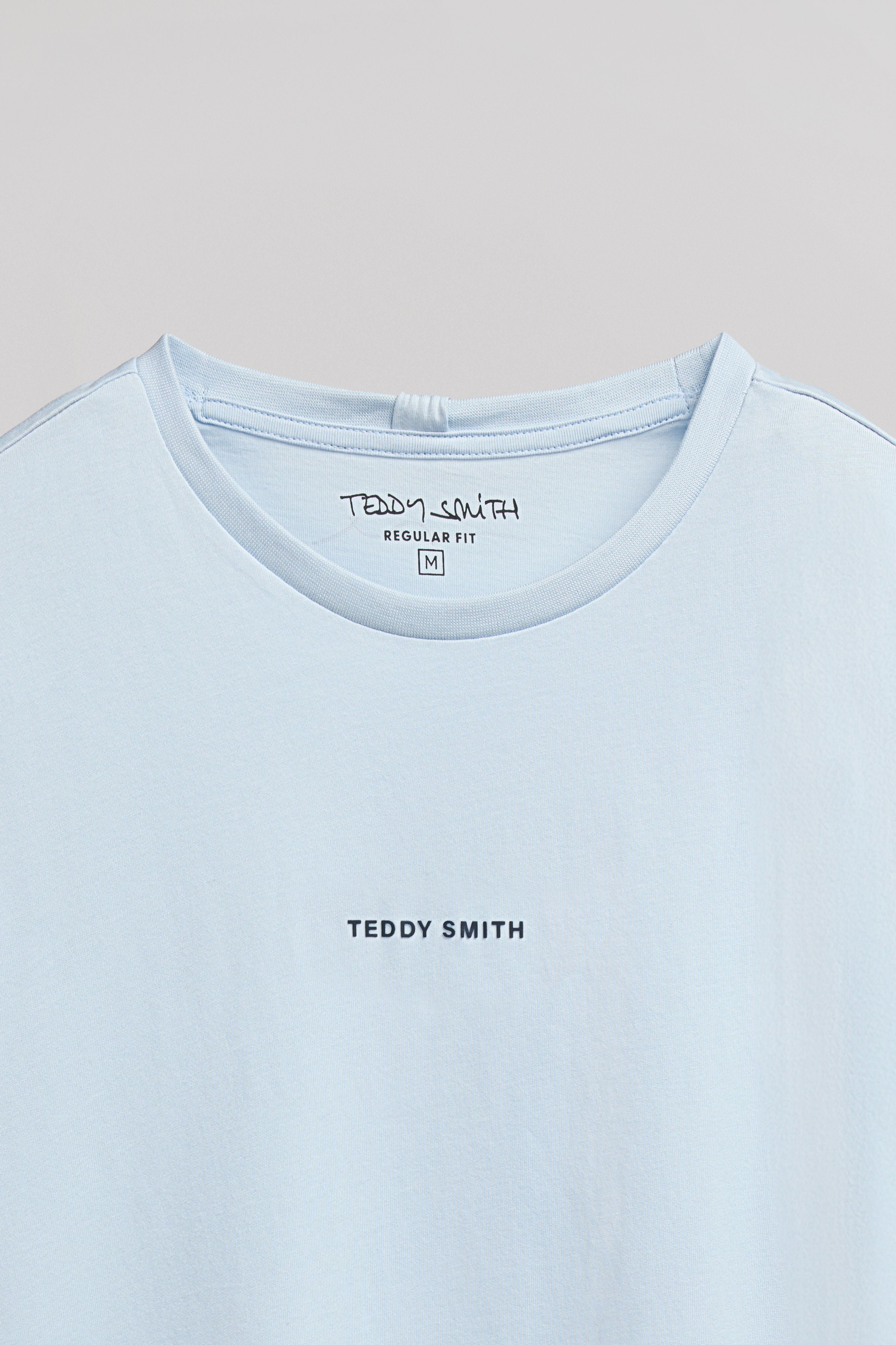 Teddy Smith T-Soy 2 MC t-shirt bleu pastel coton