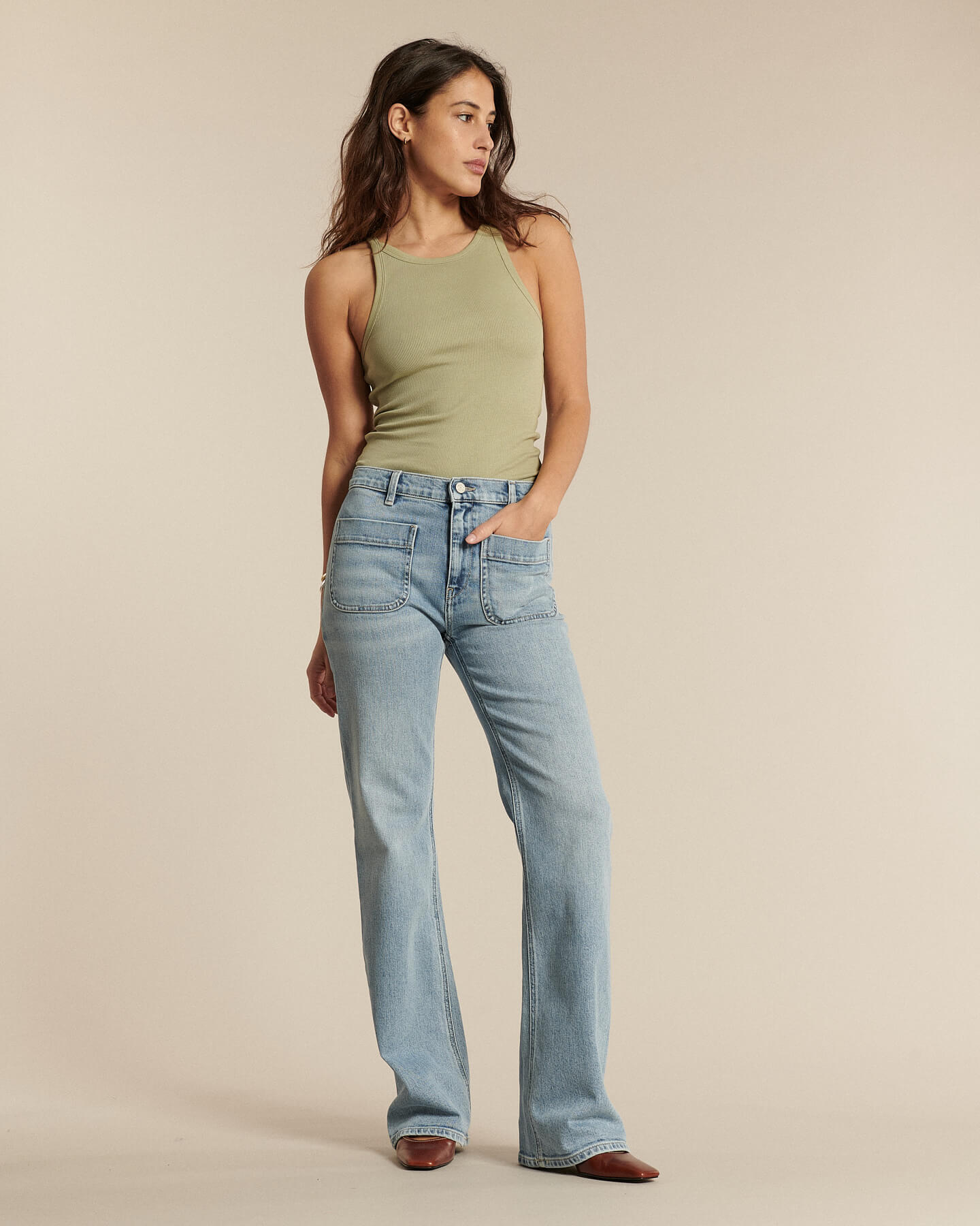Labdip Nina Denim IN 21 jean flare bleu stretch