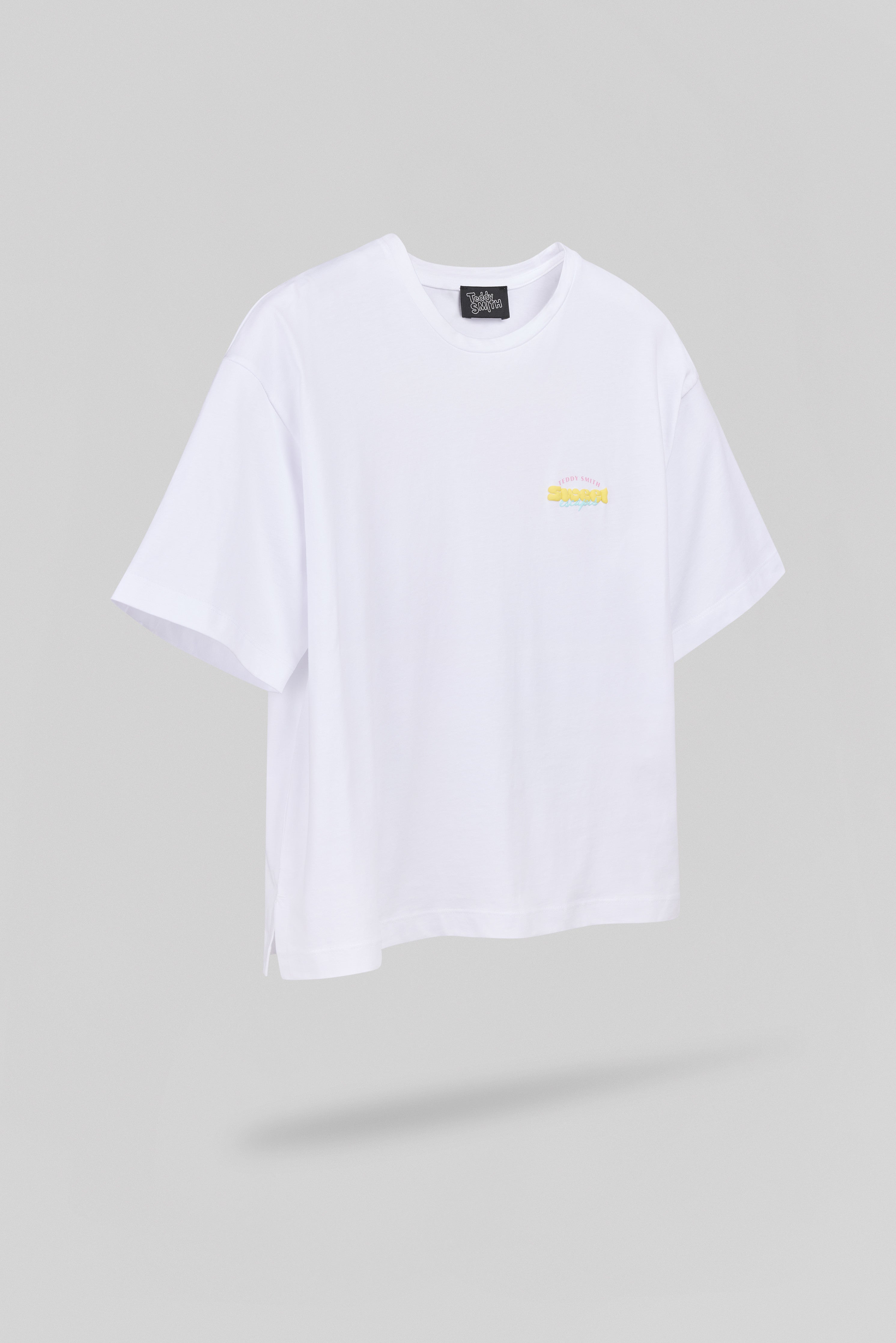 Teddy Smith T-Icy Mc Blanc t-shirt oversize coton
