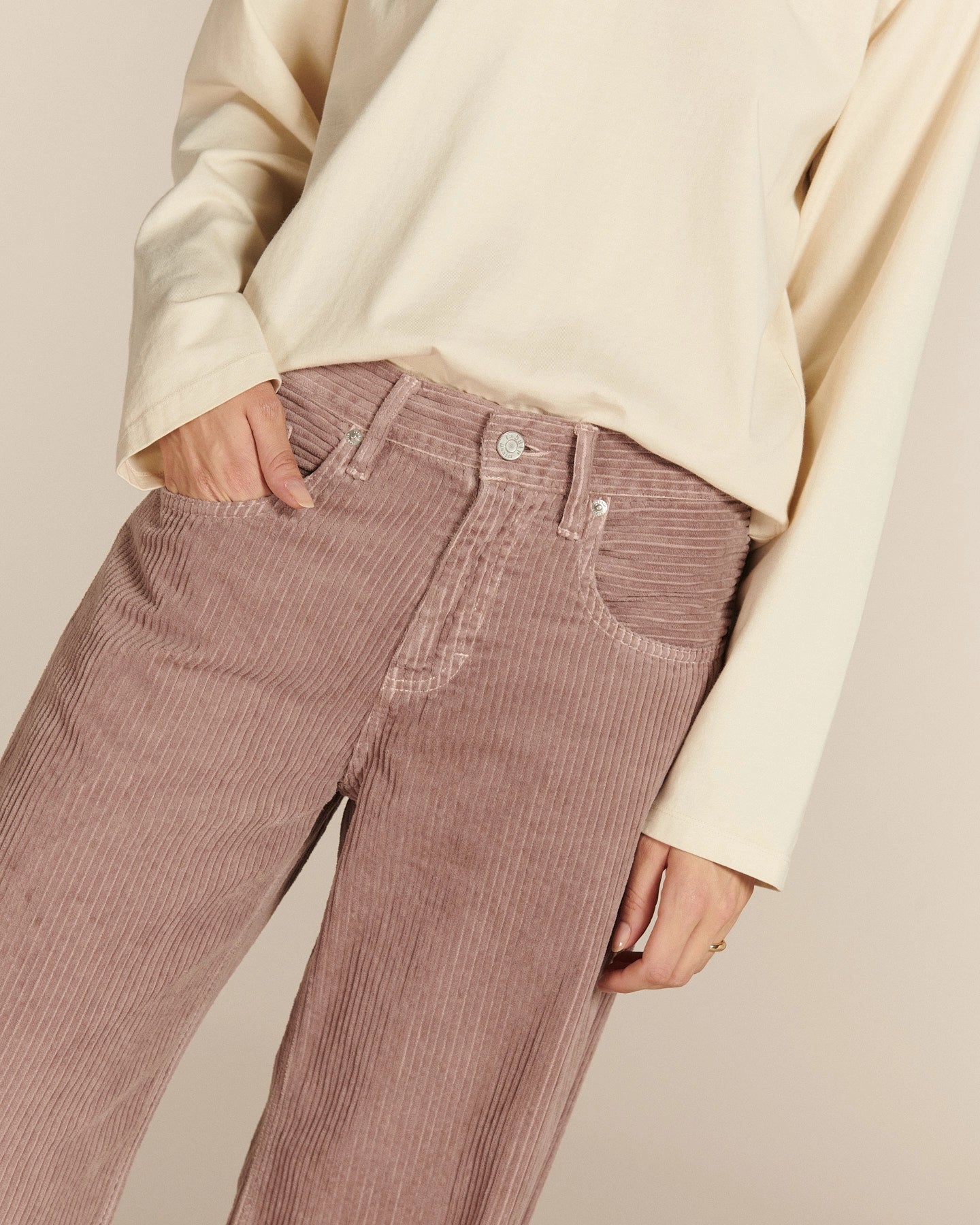 Labdip River Corduroy Dye pantalon velours wisteria coton