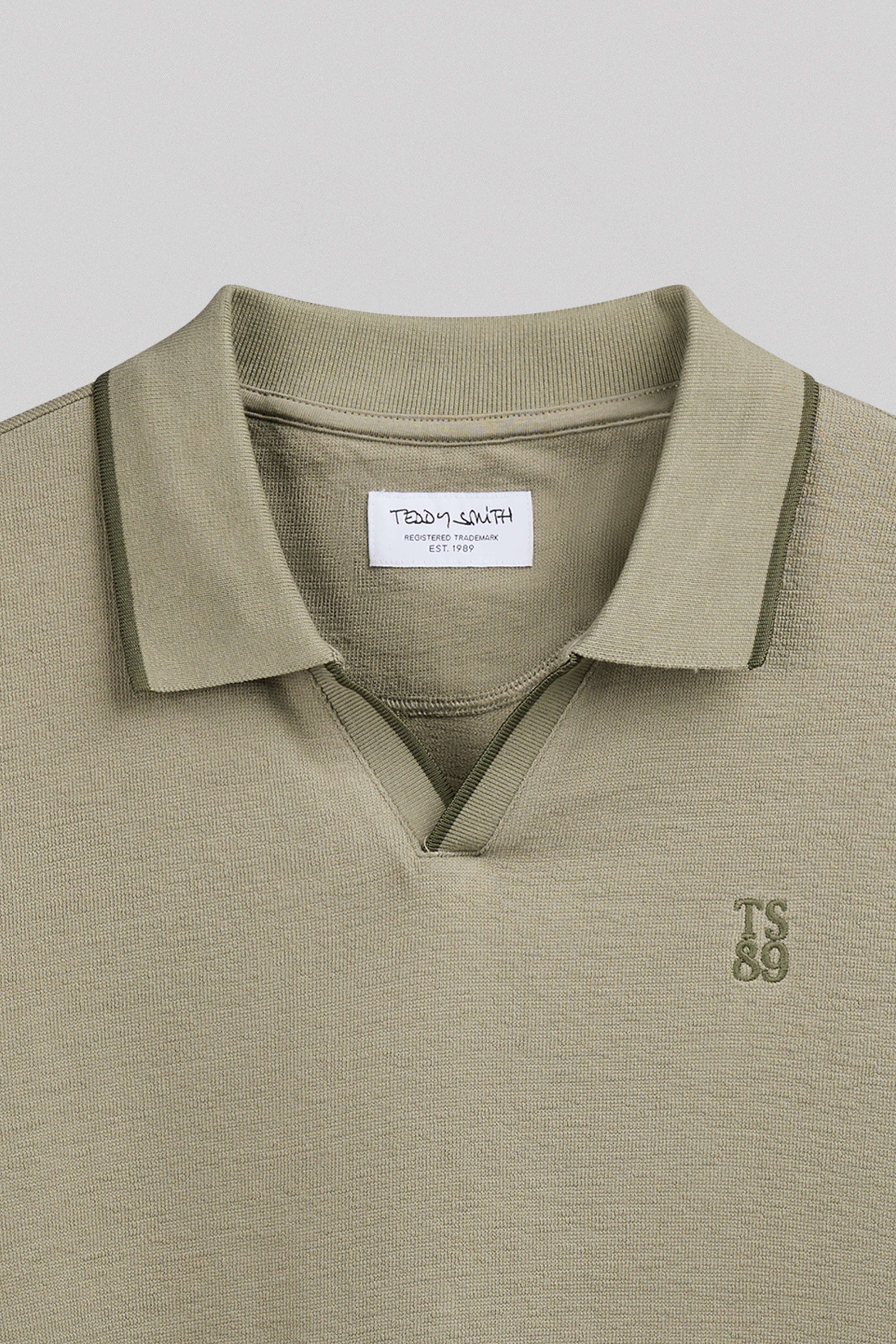 Teddy Smith P-Soner polo éponge homme bleach kaki coton