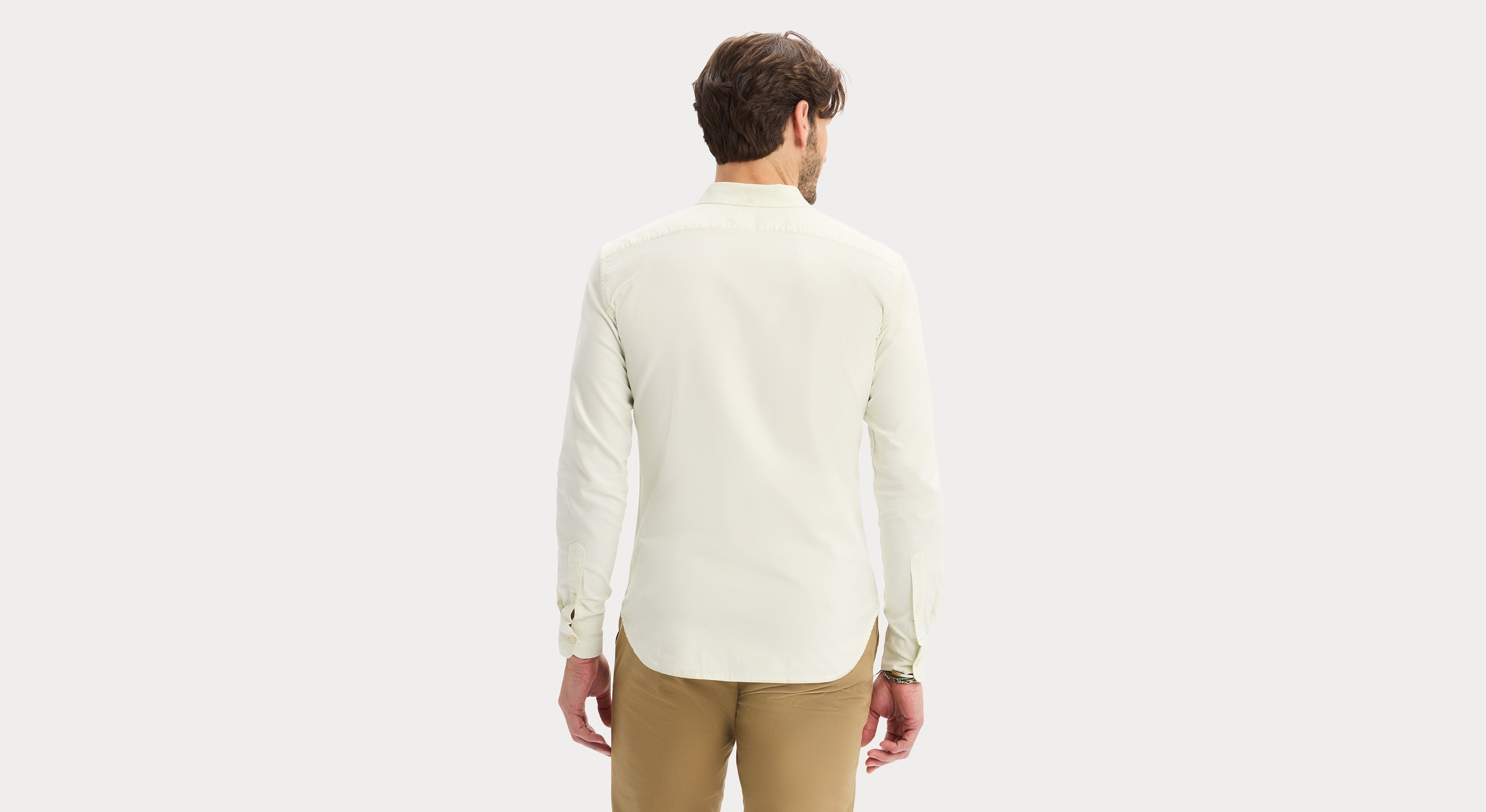 Dockers Oxford chemise homme verte slim manches longues