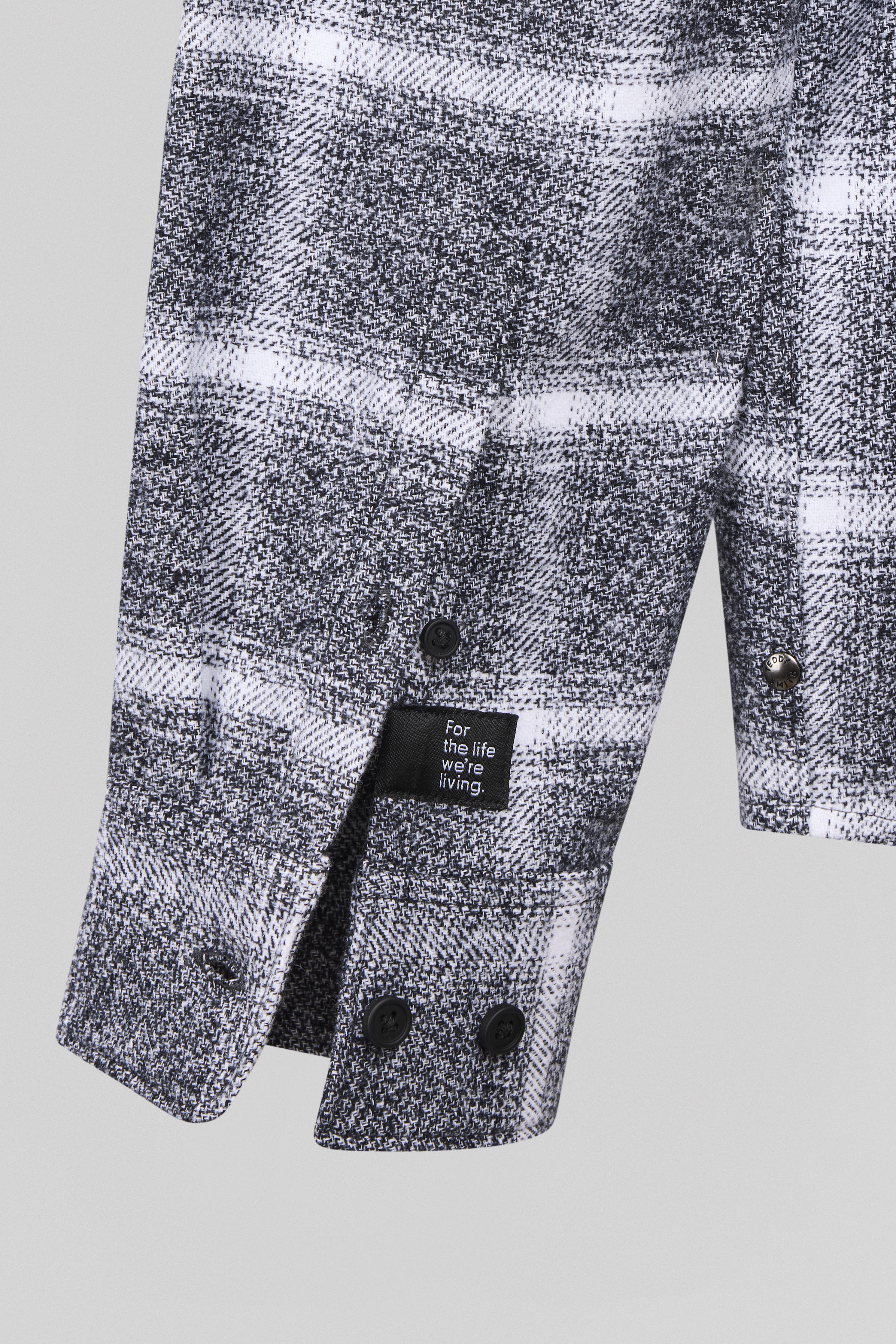 Teddy Smith C-Peak chemise carreaux homme mélange black coton