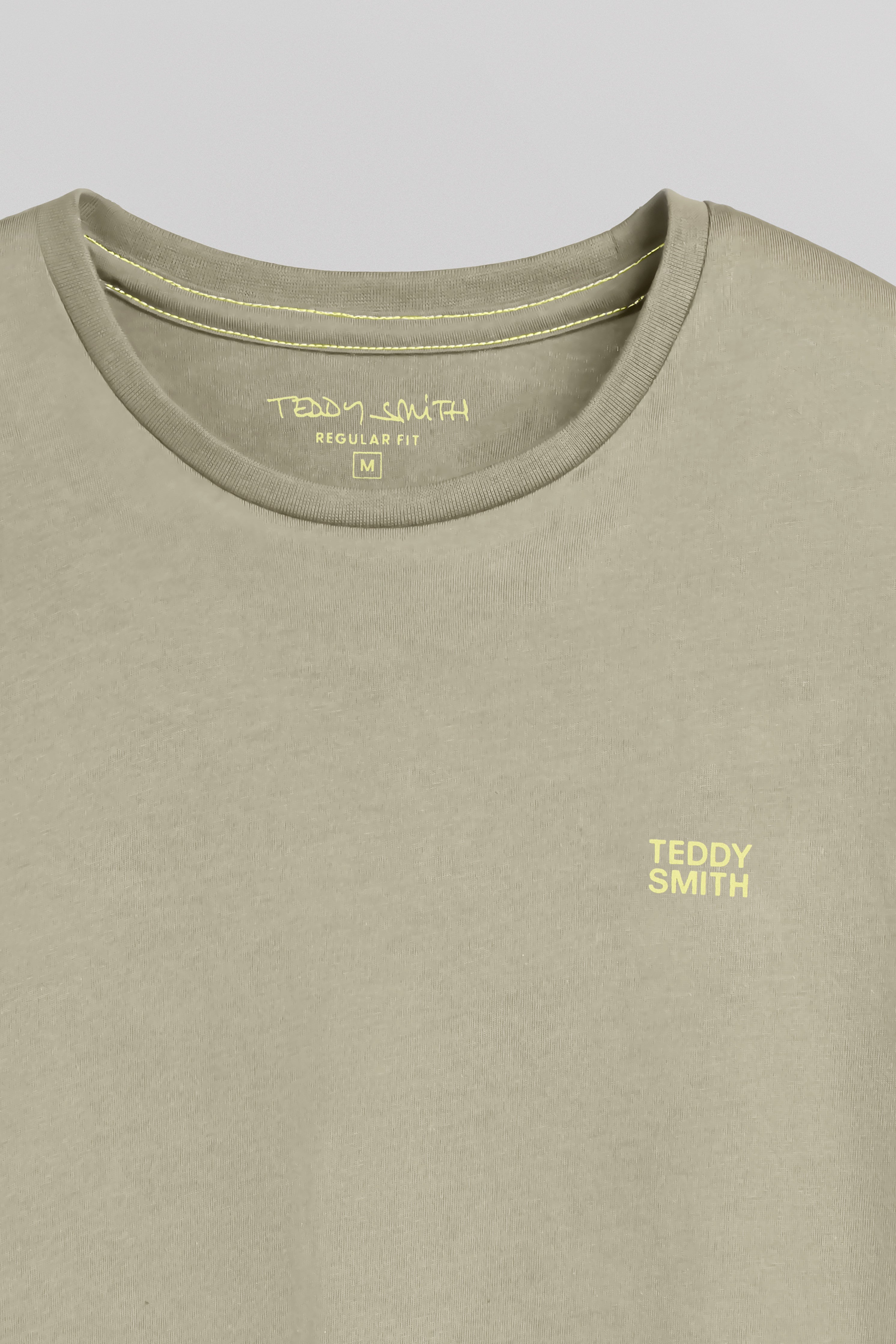 Teddy Smith The Tee 1 MC t-shirt kaki clair coton