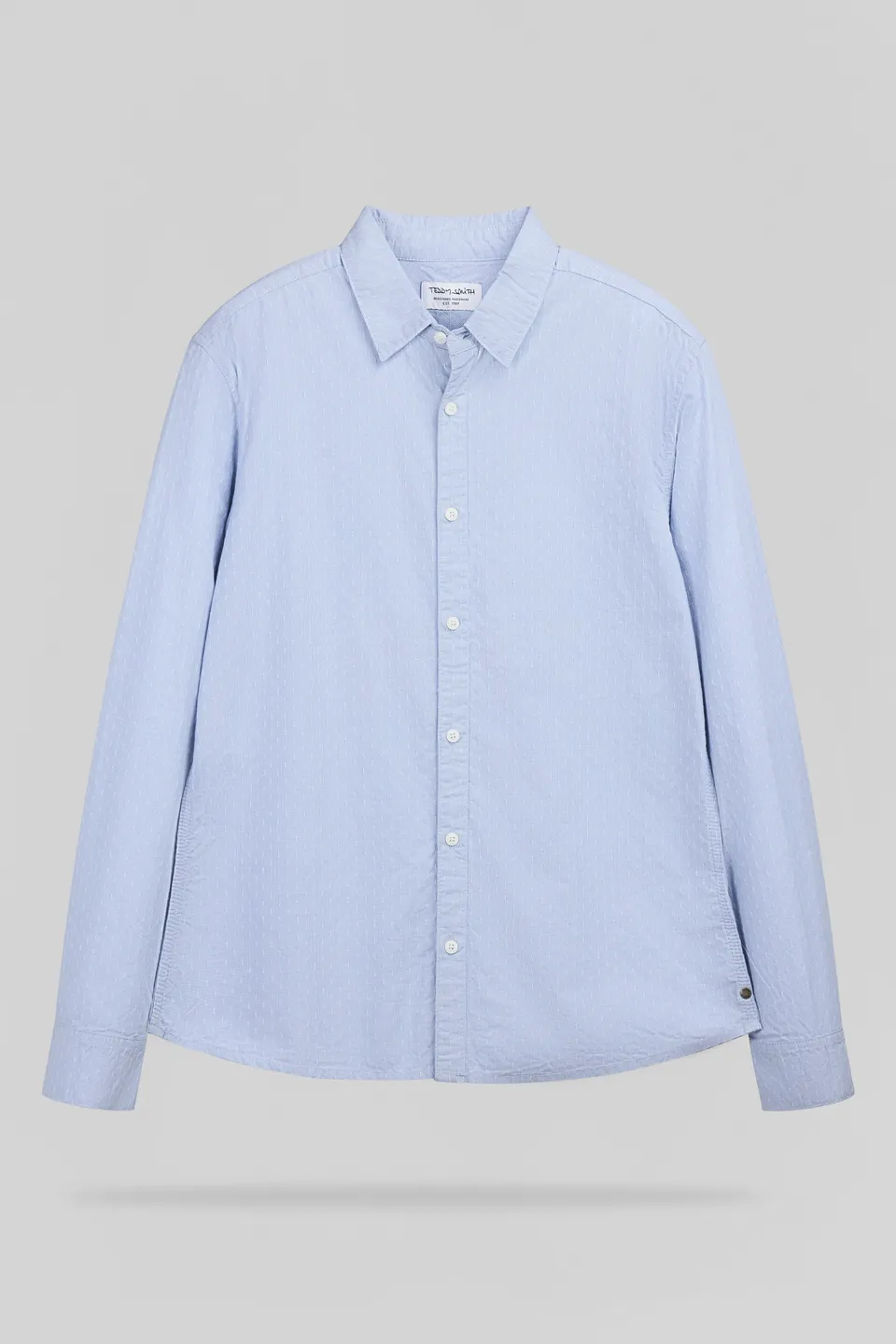 Teddy Smith C-DOBBY ML chemise homme bleu pastel