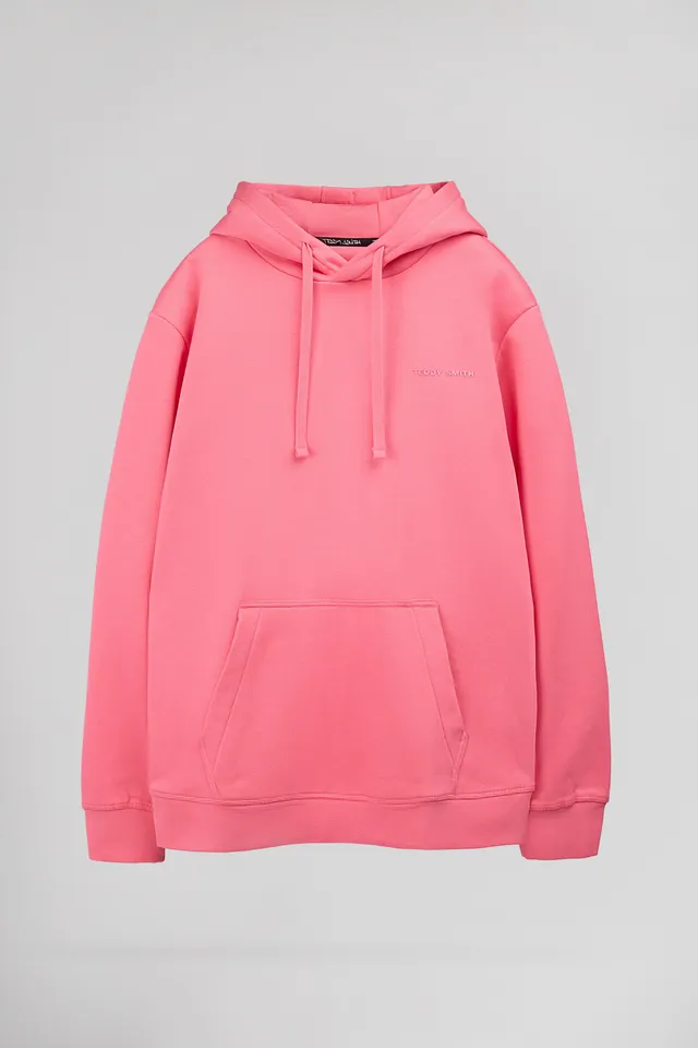 Teddy Smith S-Nark Hoody Rose Vif sweat capuche molleton
