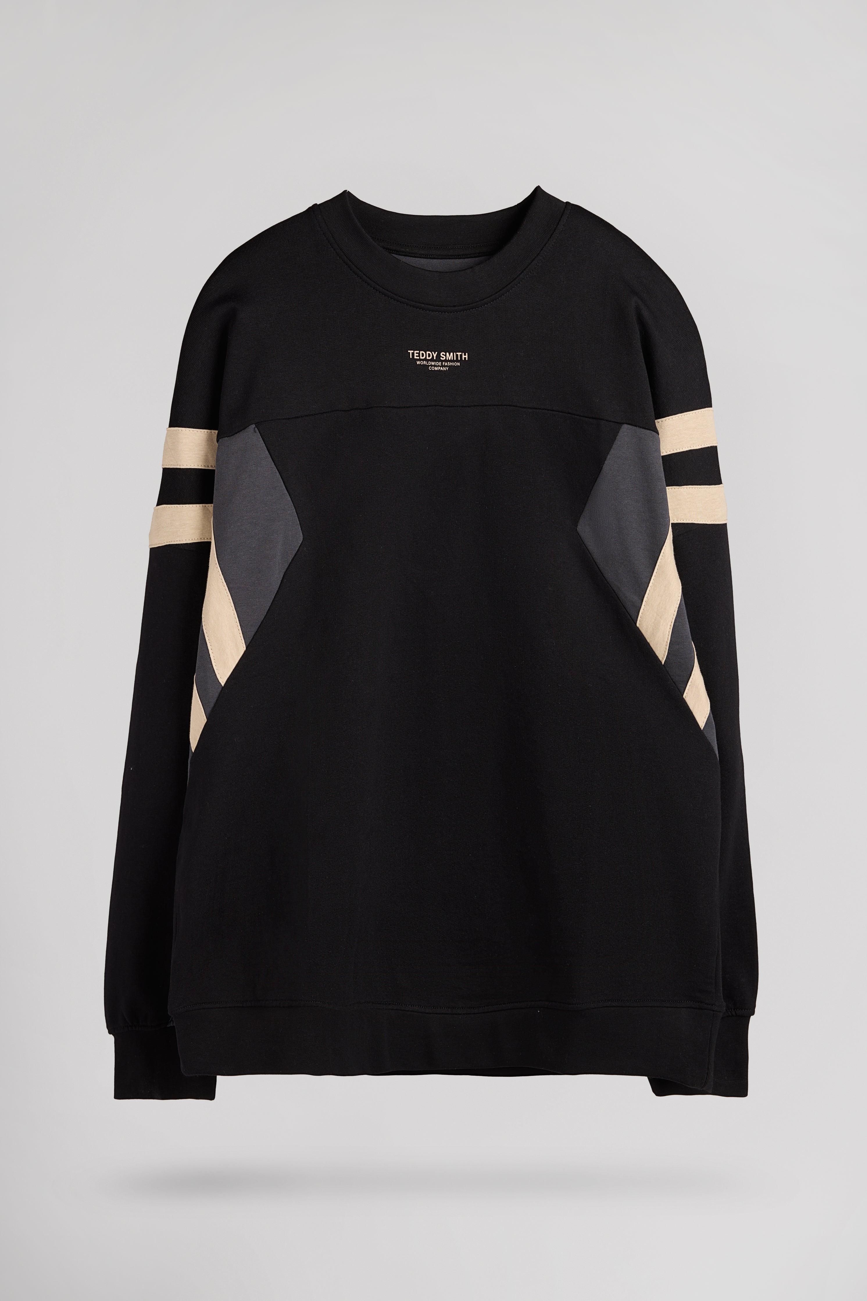 Teddy Smith S-Crimson RC sweat noir loose homme