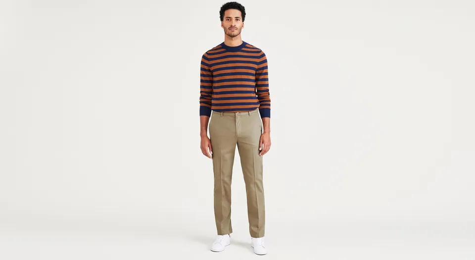 Dockers Signature Iron Free chino homme British Khaki stretch