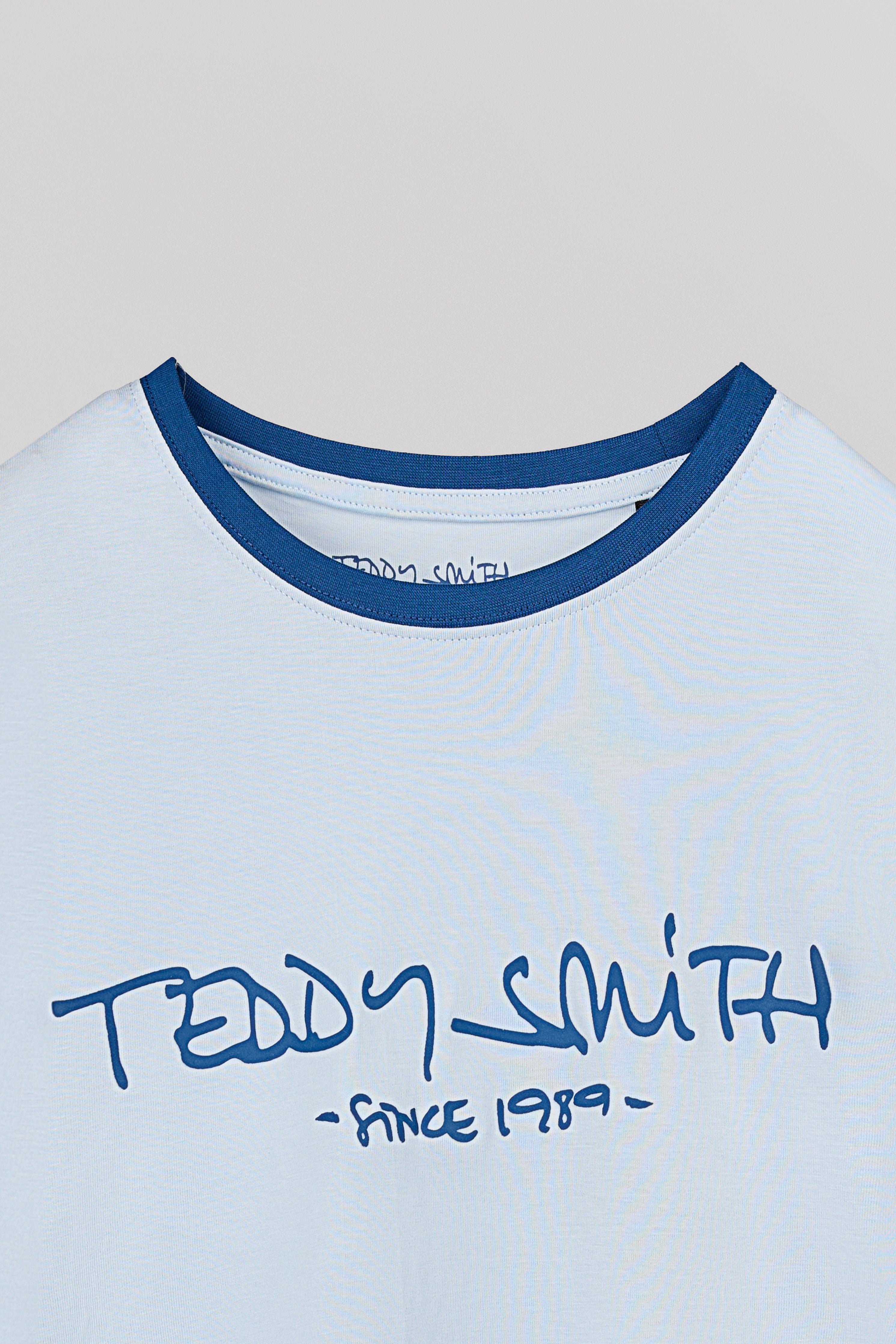 Teddy Smith Ticlass MC t-shirt pastel blue homme col rond