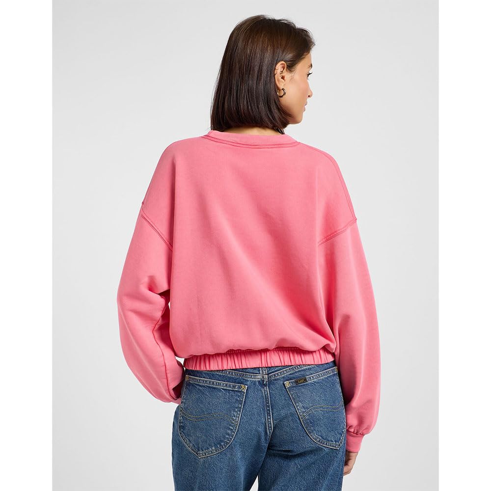 Lee Sleeve Detail Sweatshirt sweat femme litchi taille L coupe décontractée