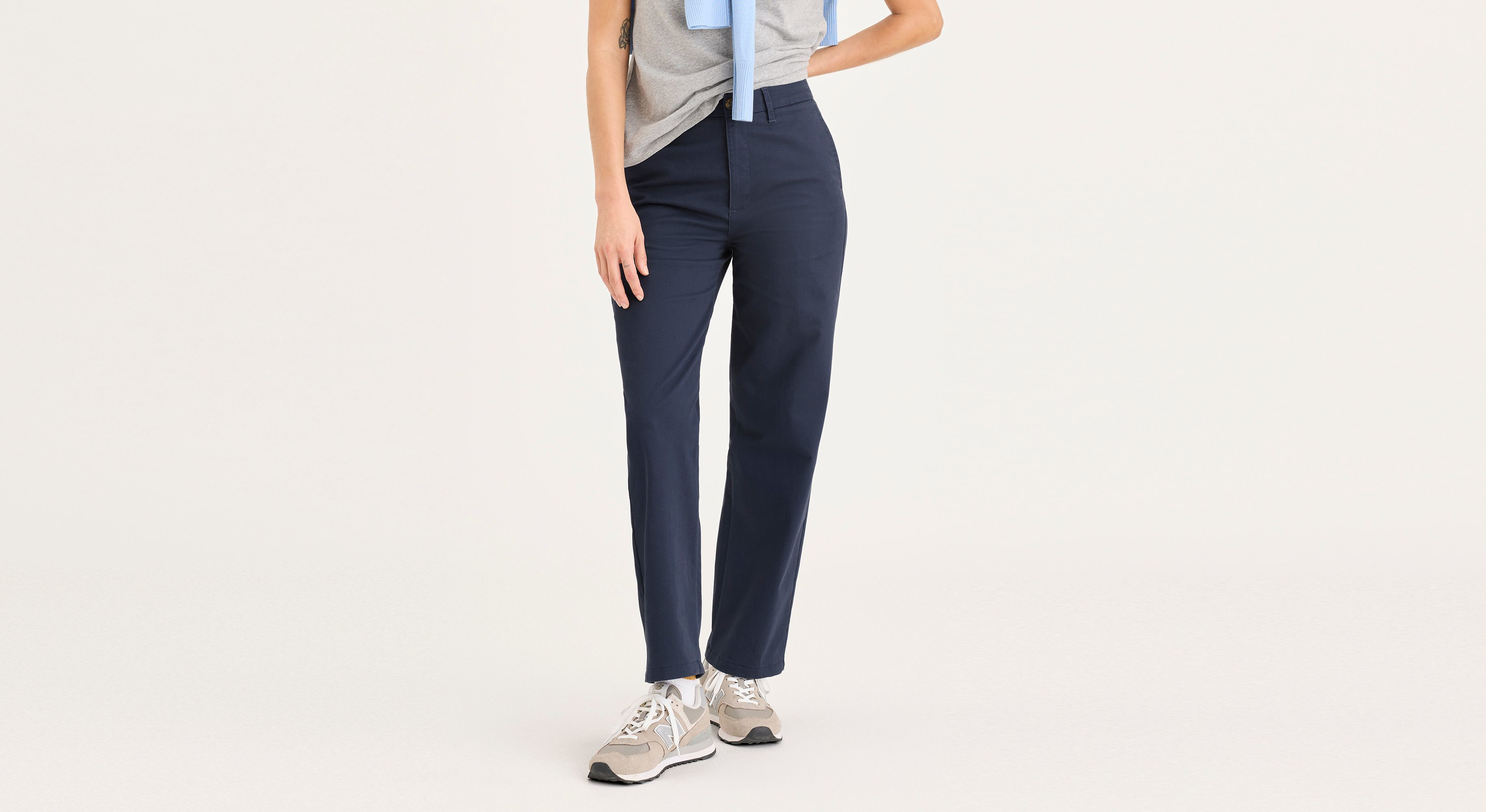 Dockers Blake chino taille haute bleu marine coupe droite