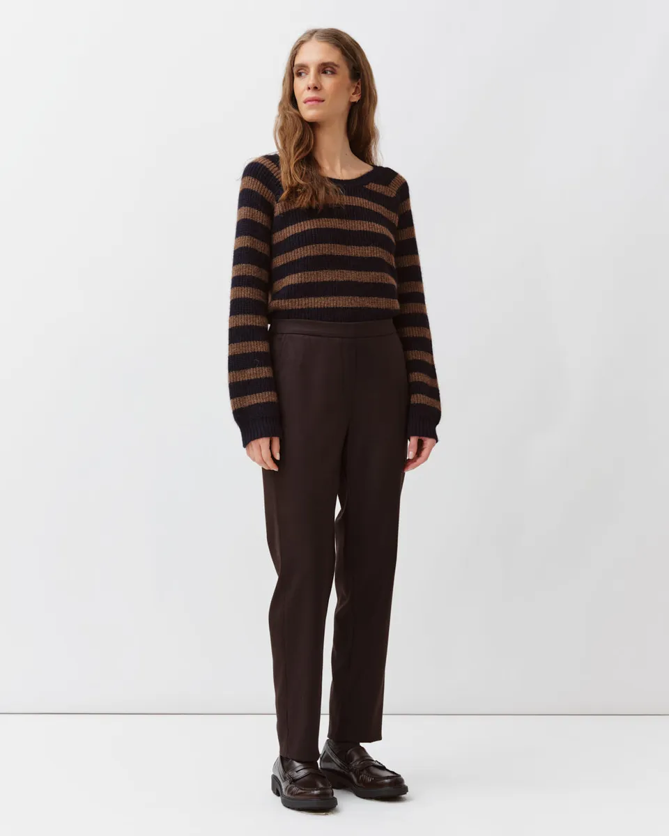 DIEGA PACIFIO pantalon chocolat coupe droite