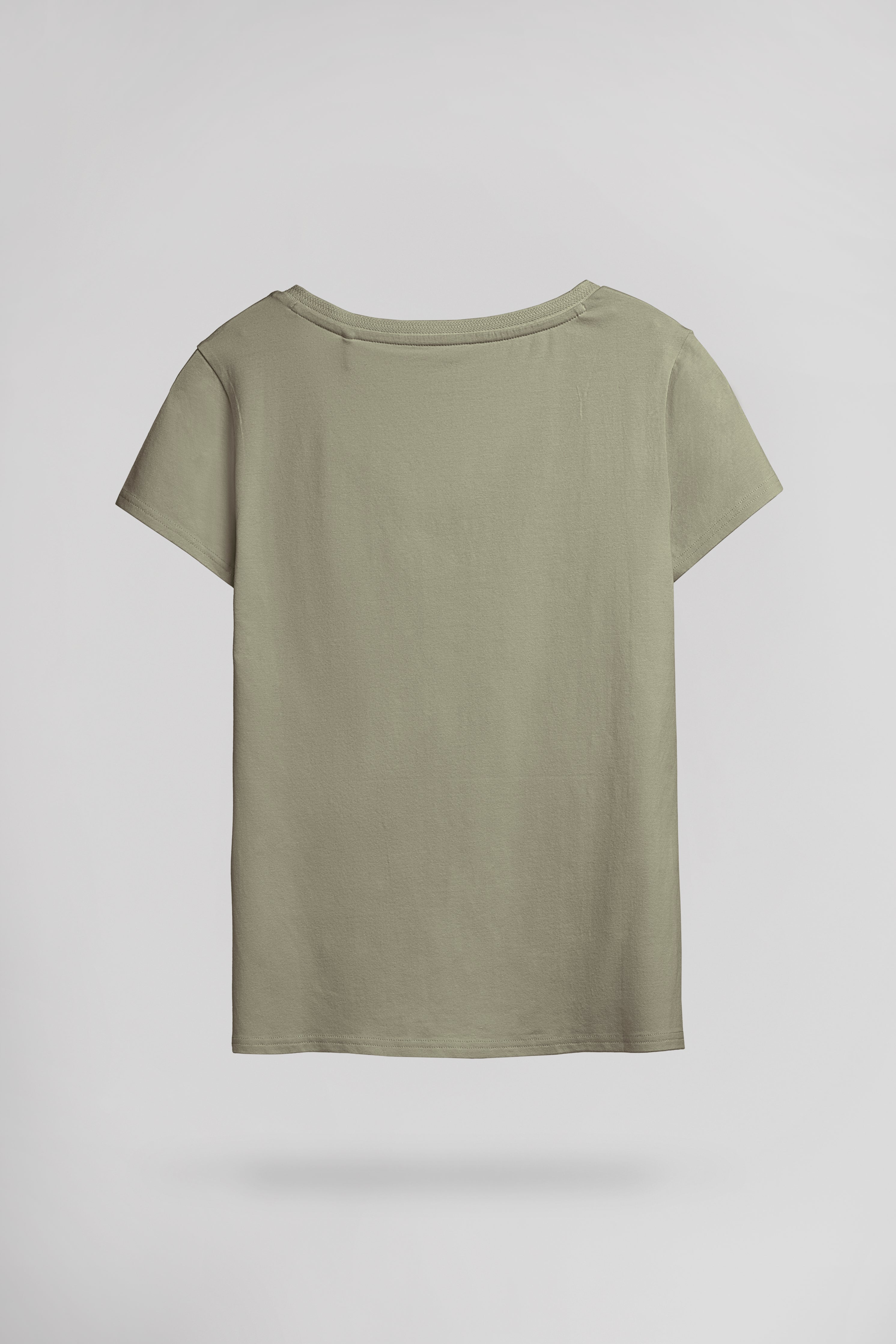 TEDDY SMITH T-MIA t-shirt col V bleach kaki femme