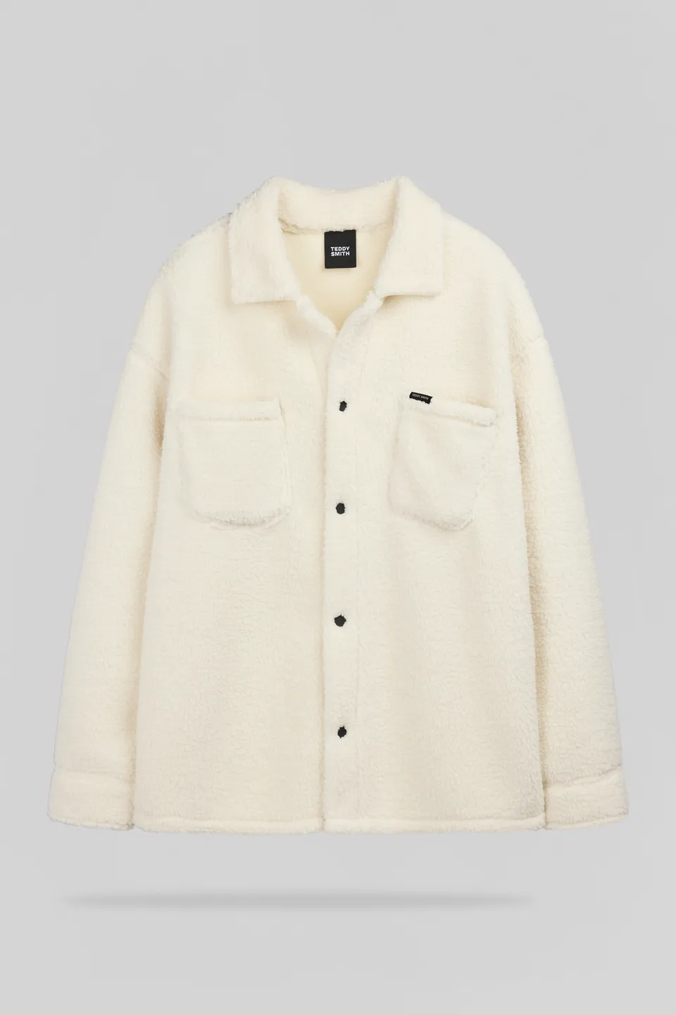 Teddy Smith C-Sweet surchemise blanc ivoire sherpa