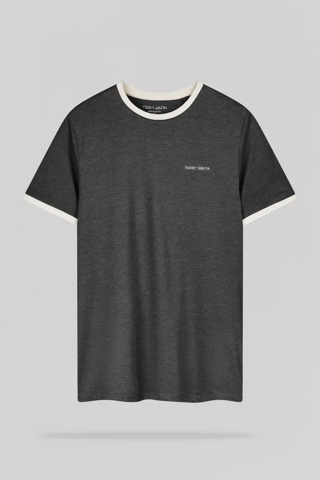 Teddy Smith The-Tee 2 R MC t-shirt anthracite chiné coton