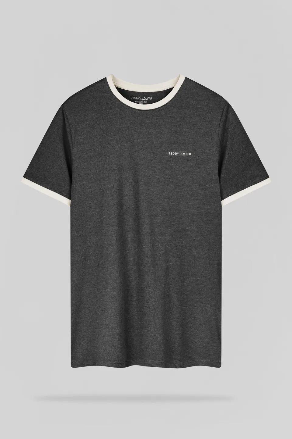 Teddy Smith The-Tee 2 R MC t-shirt anthracite chiné coton