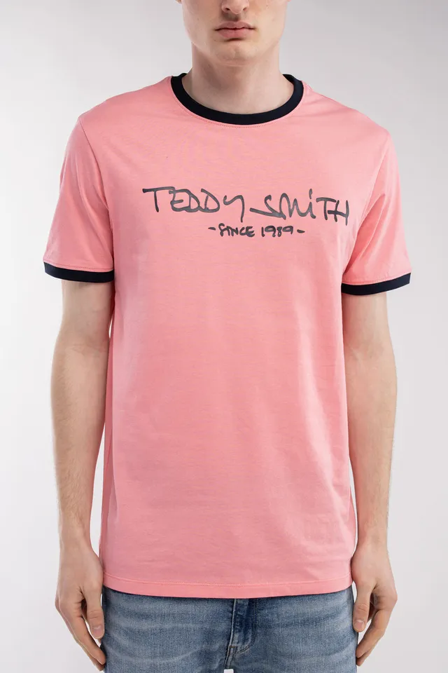 Teddy Smith Ticlass MC t-shirt rose col rond