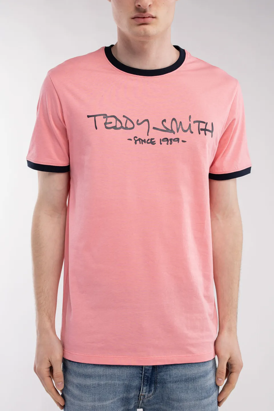 Teddy Smith Ticlass MC t-shirt rose col rond