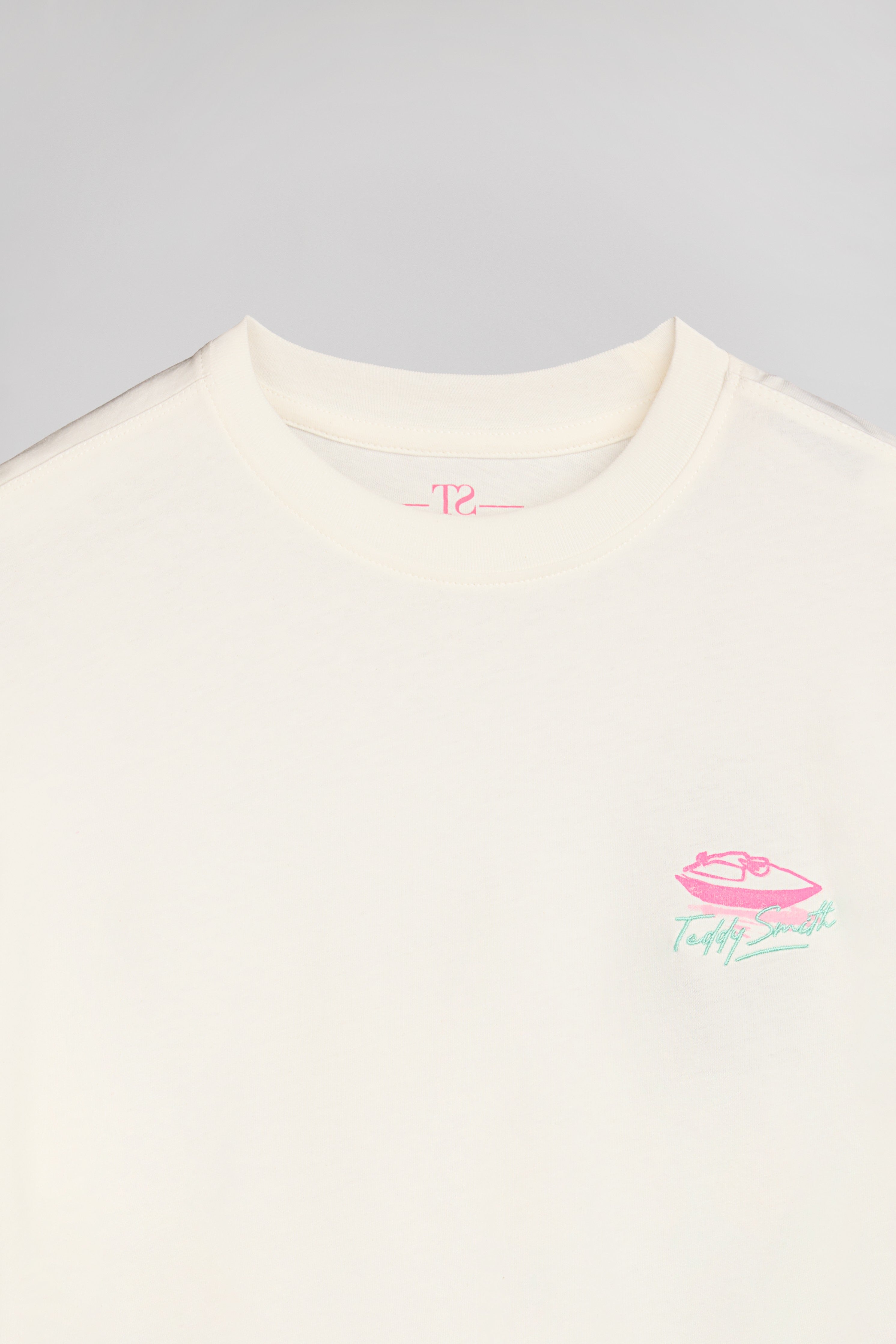 Teddy Smith T-Anabelle MC Jr t-shirt fille blanc coton