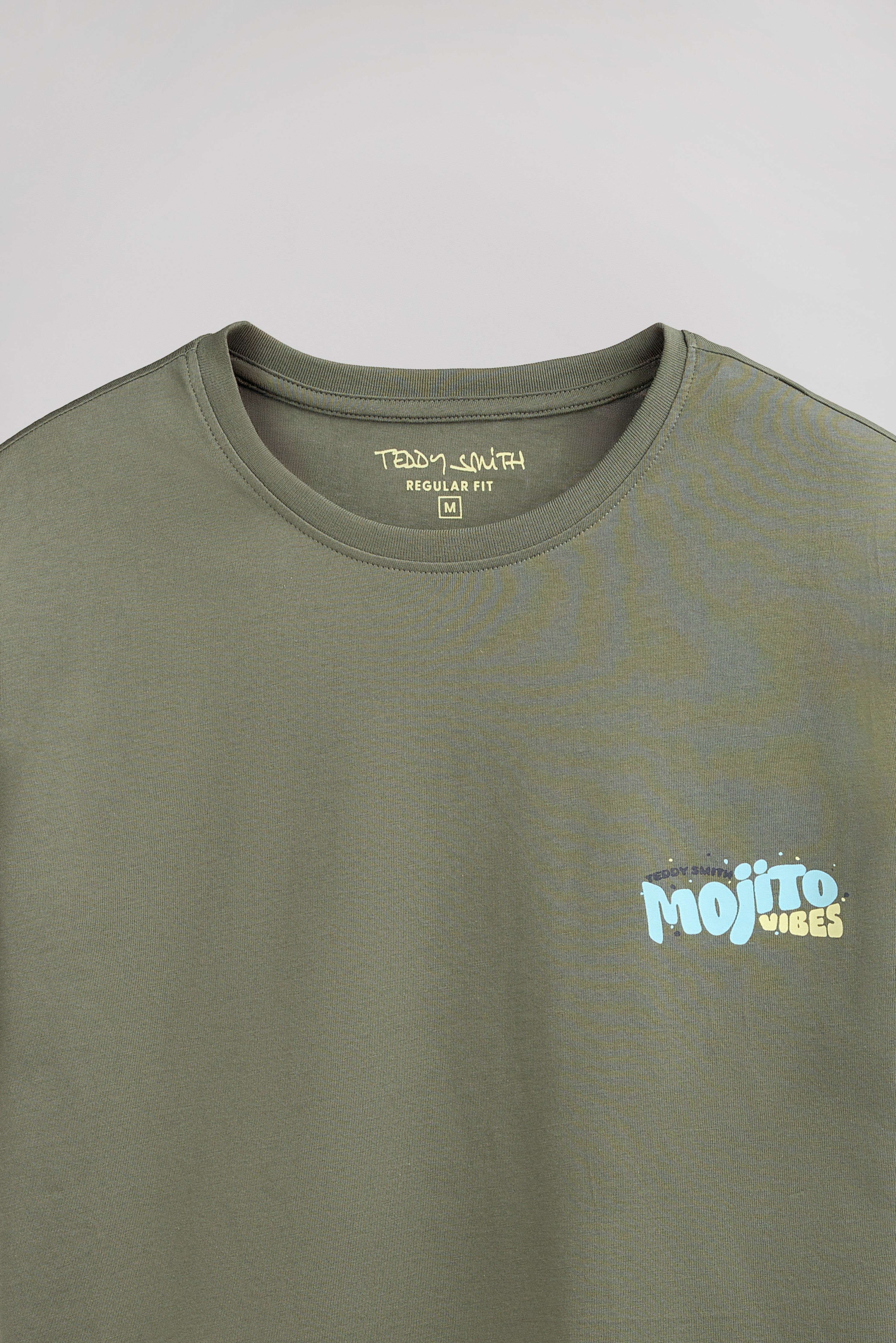 Teddy Smith T-Mojito MC t-shirt kaki military imprimé