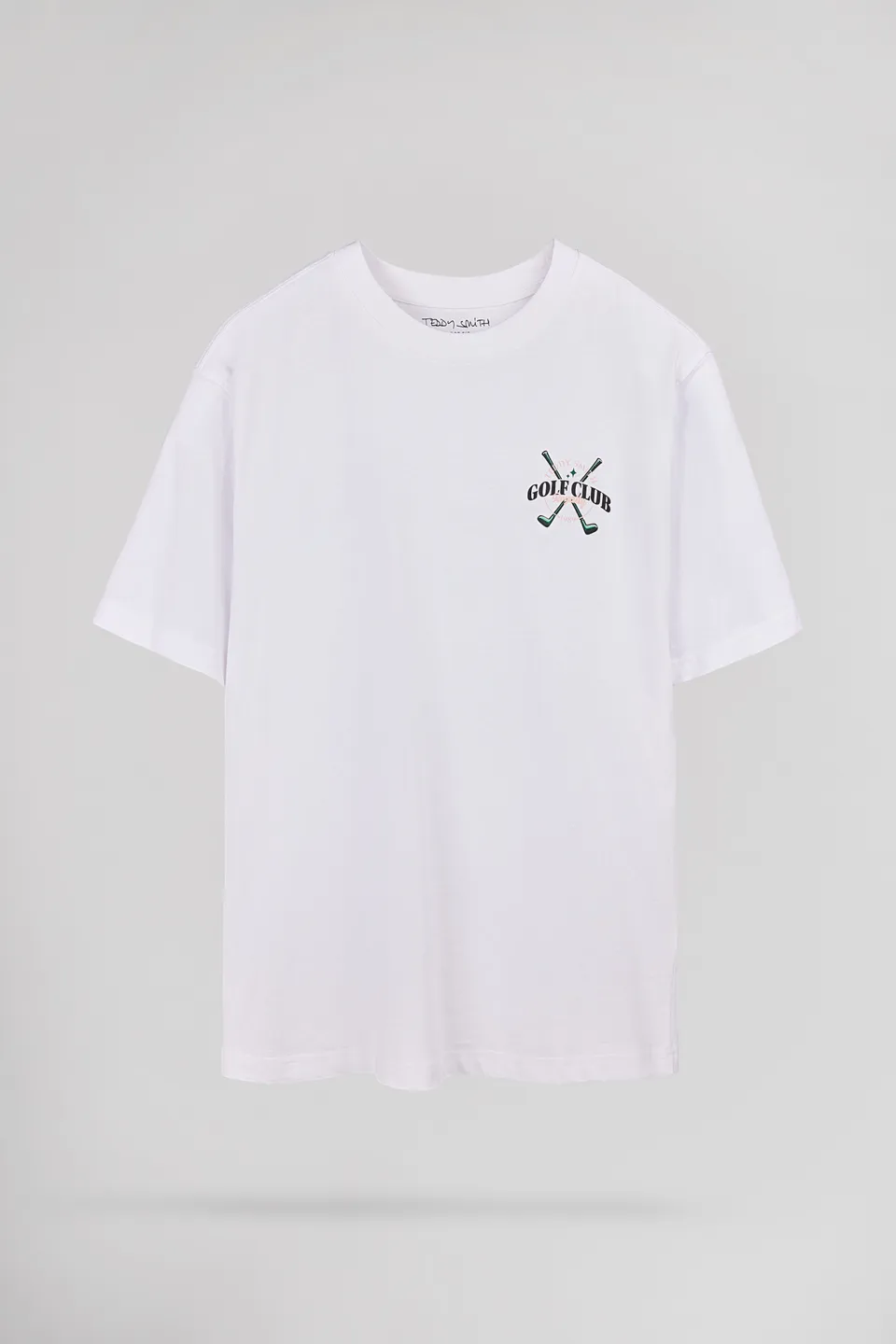 Teddy Smith T-Damien MC t-shirt homme blanc coupe ample