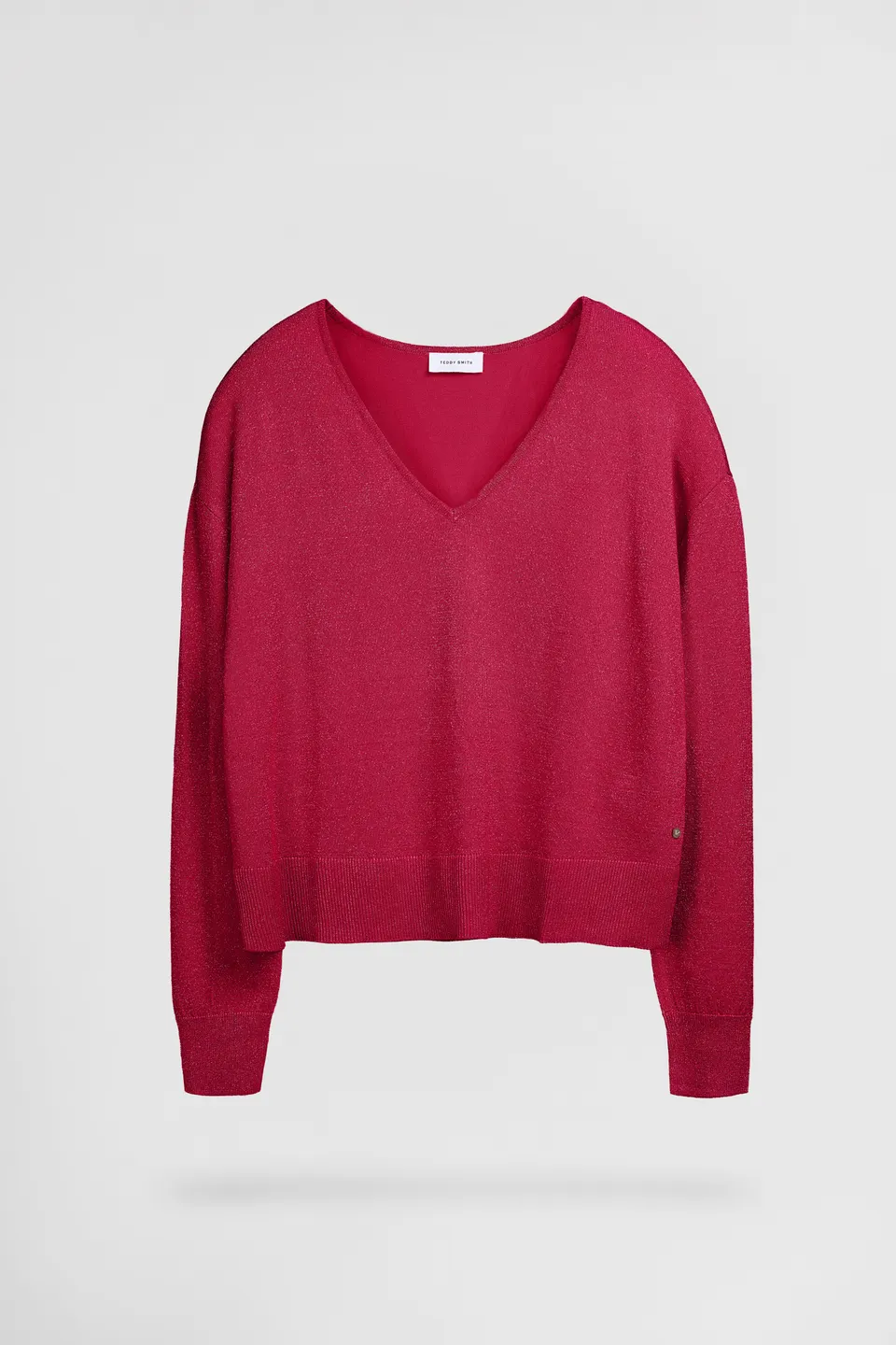 Teddy Smith P-Lizie pull rose fushia femme lurex