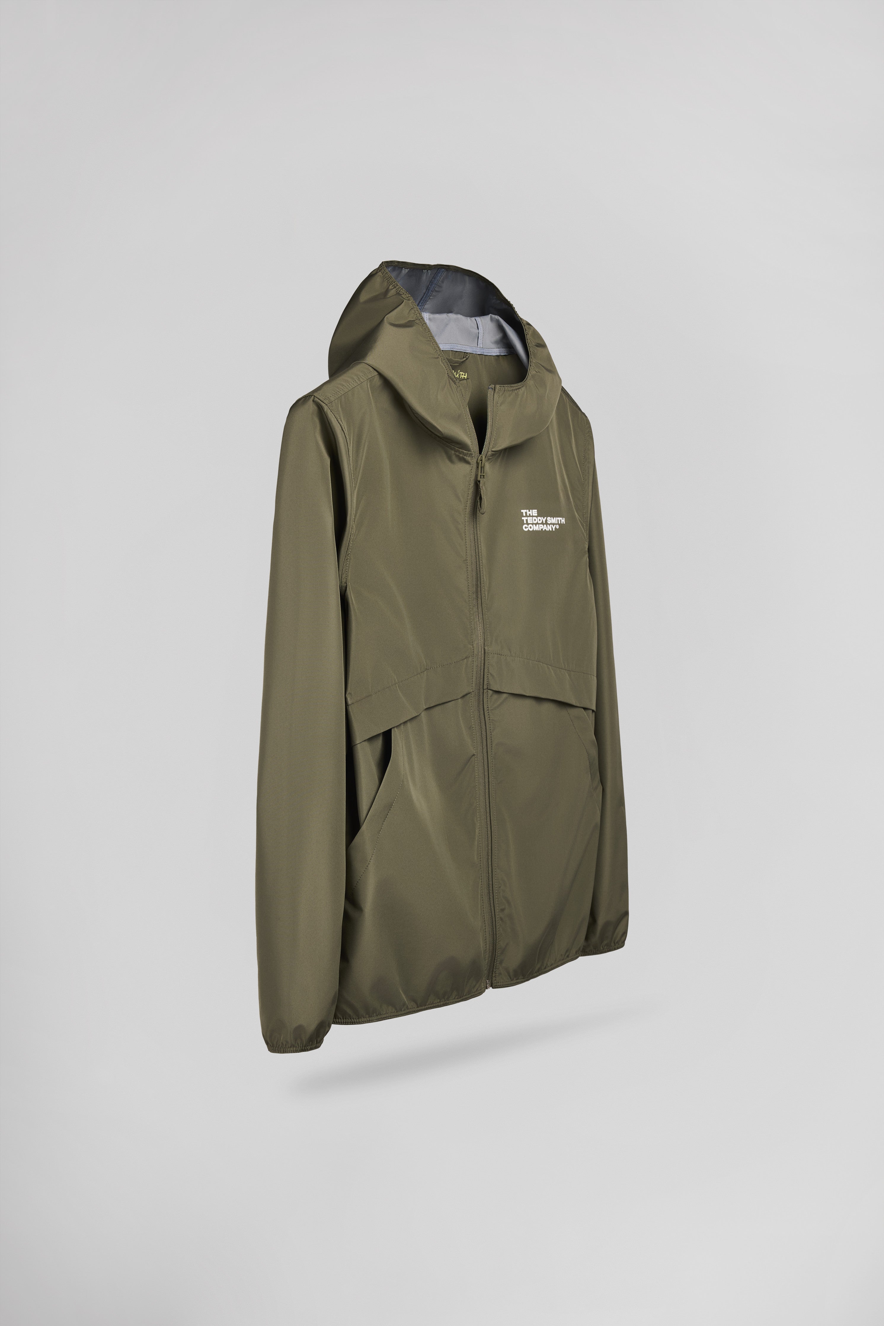 Teddy Smith B-Harris blouson coupe-vent dusty kaki à capuche