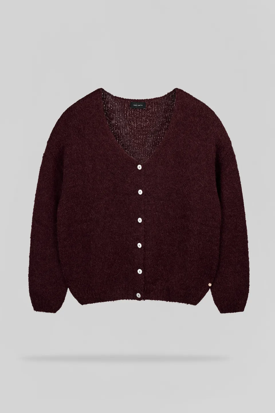 Teddy Smith G-Mela gilet bordeaux femme alpaga