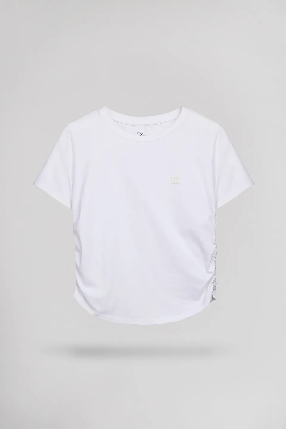 Teddy Smith T-Fronce MC Jr t-shirt fille blanc ajusté