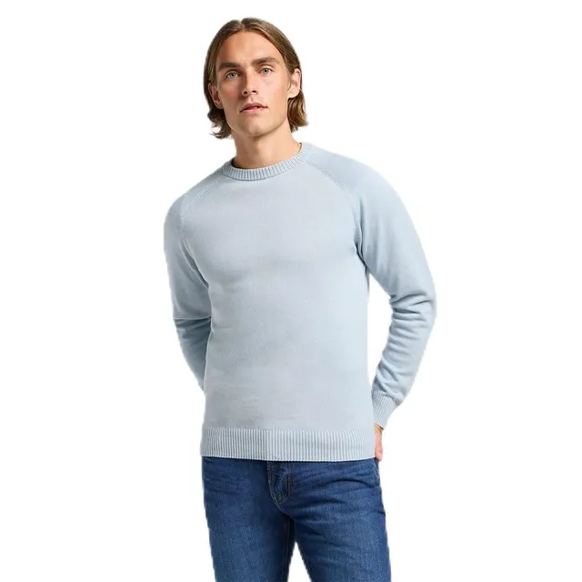 Lee Clean Raglan Sweater sweat homme gris taille M coton
