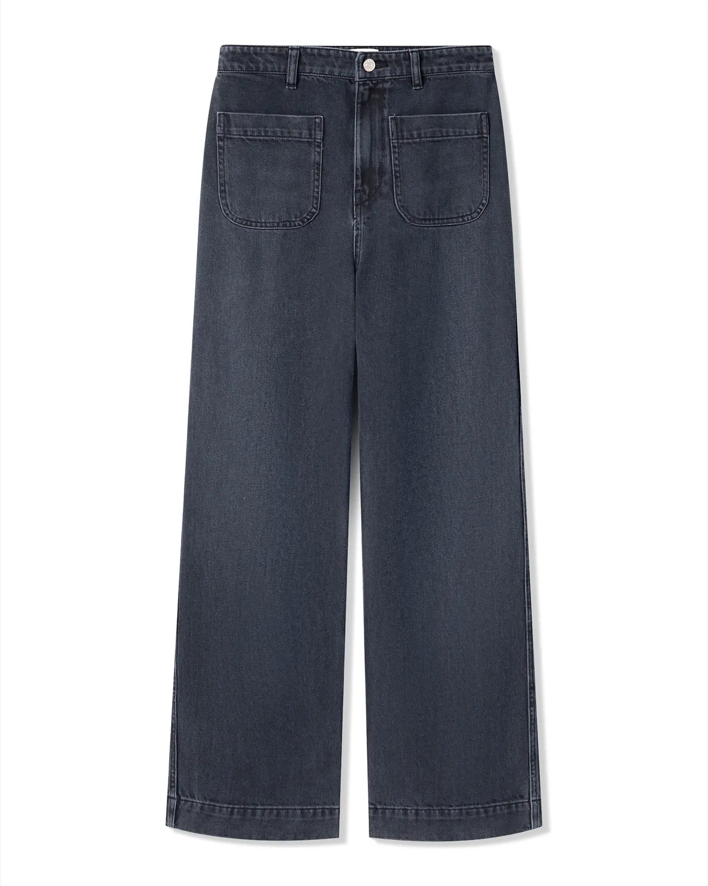 Labdip Samuel jean large taille haute bleu indigo