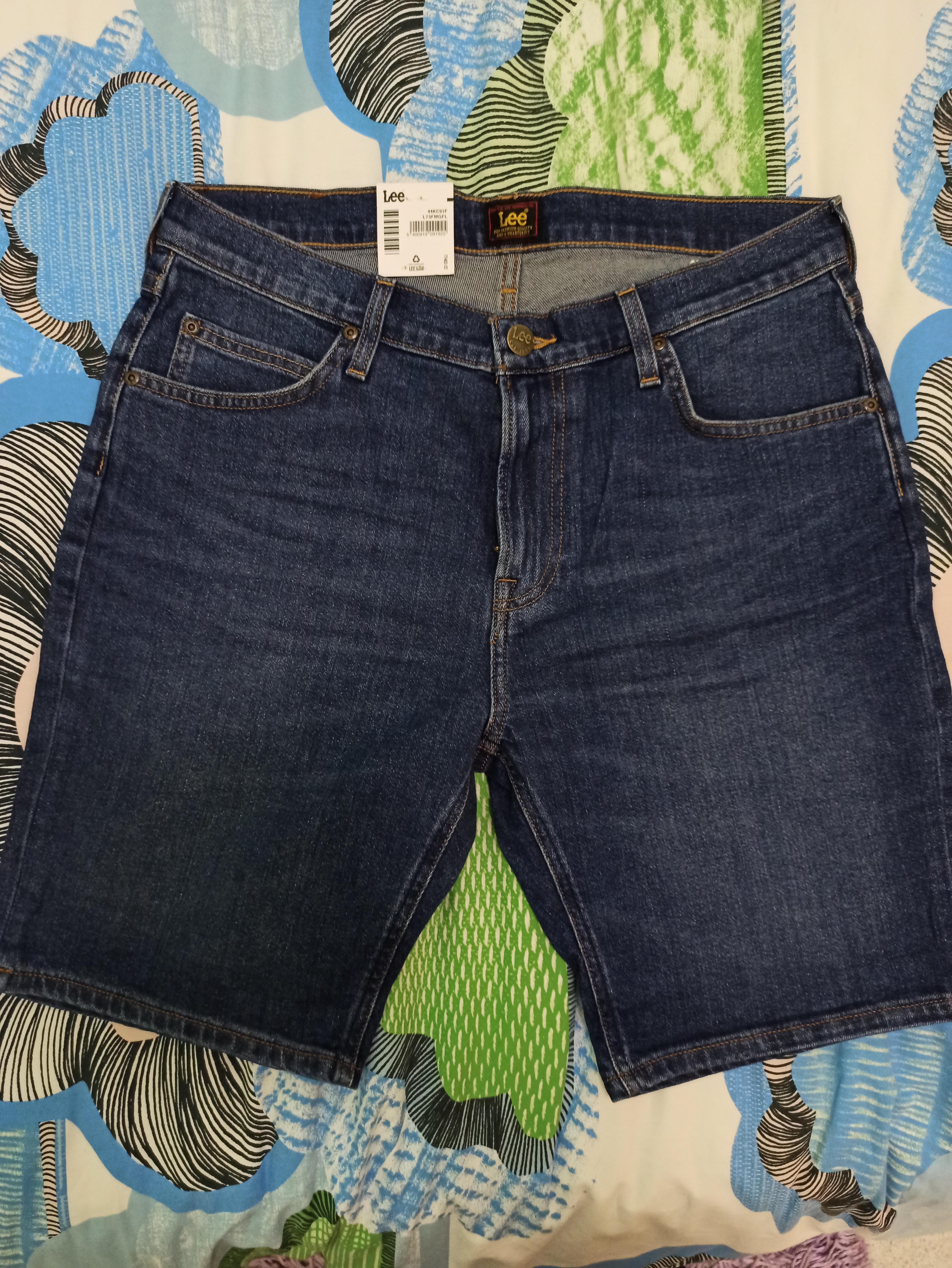 Lee short homme vert militaire coton