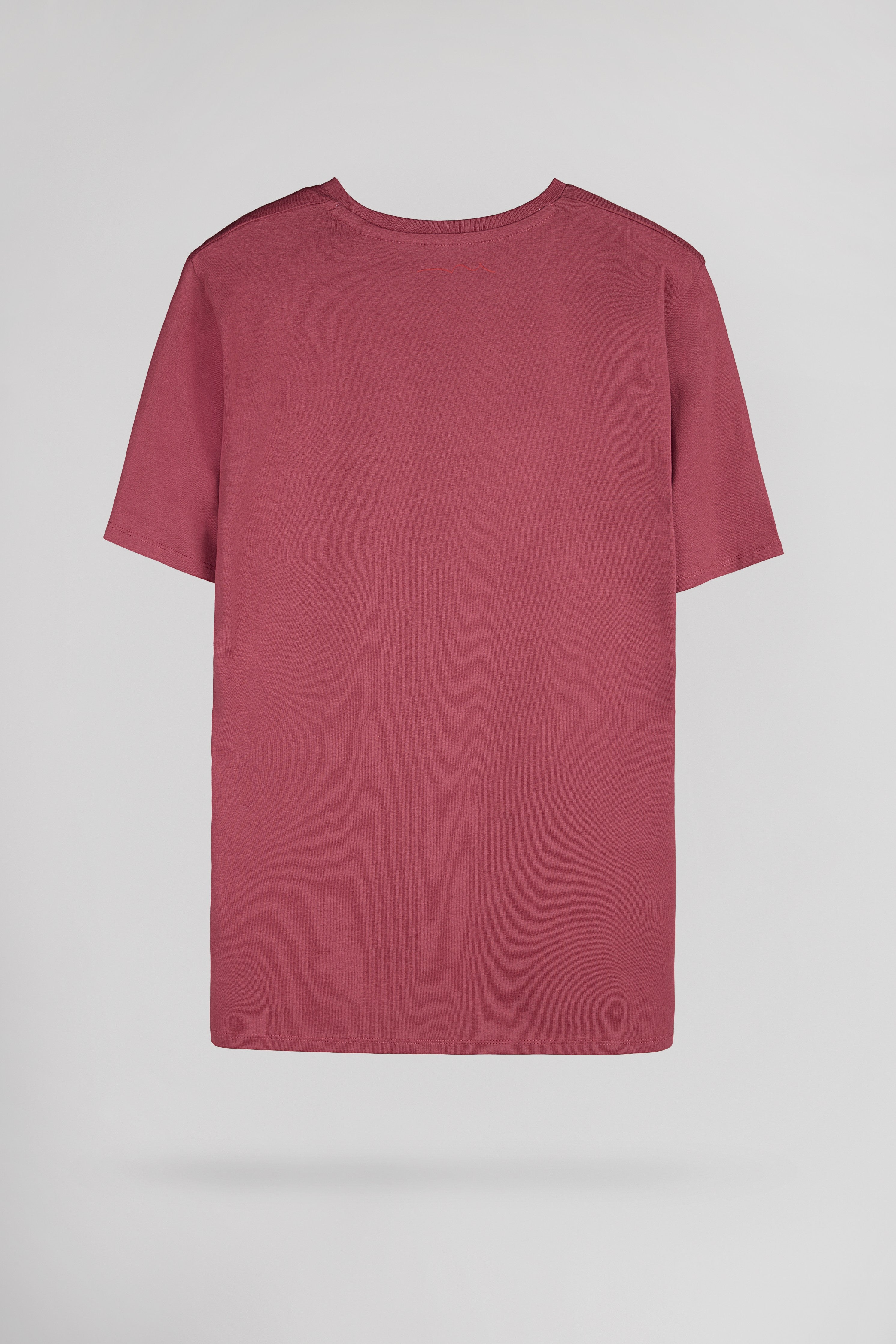 Teddy Smith T-Jim MC t-shirt framboise foncé homme col rond