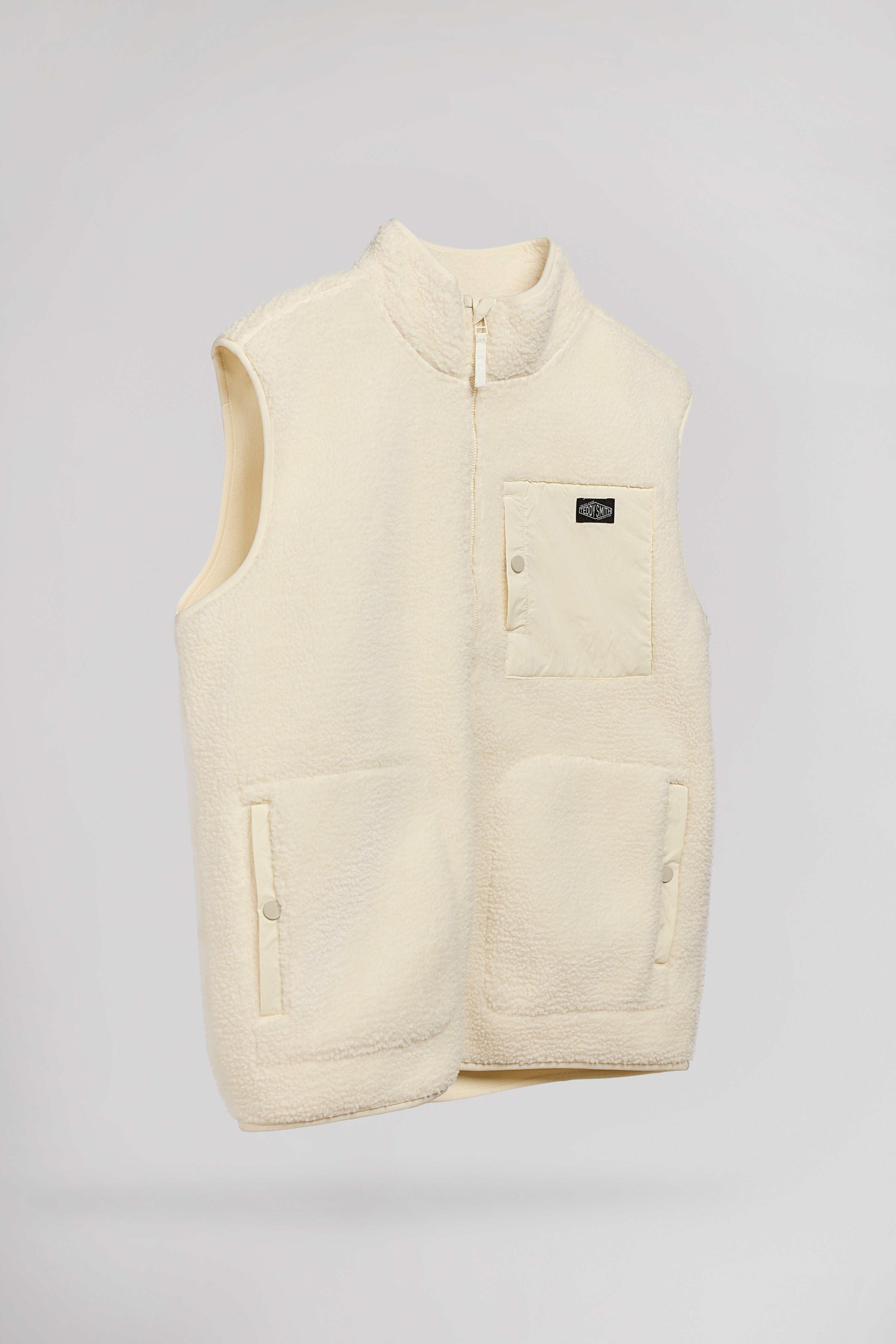 Teddy Smith B-Field veste sans manches ivoire