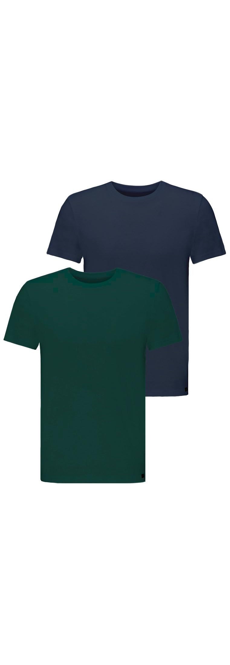 Lee Twin Pack Crew Tee-shirt homme slim blanc lot 2