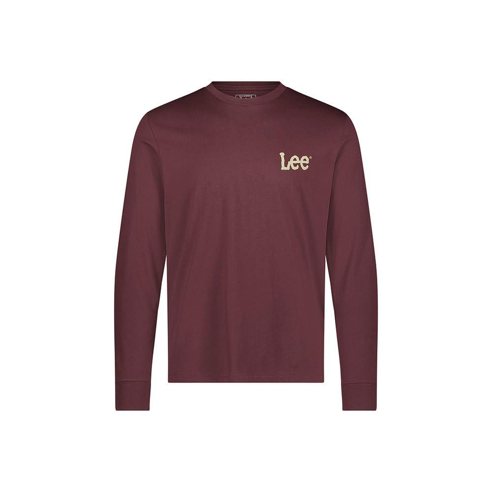 Lee Ls Med Wobbly tee-shirt homme vert olive coupe regular