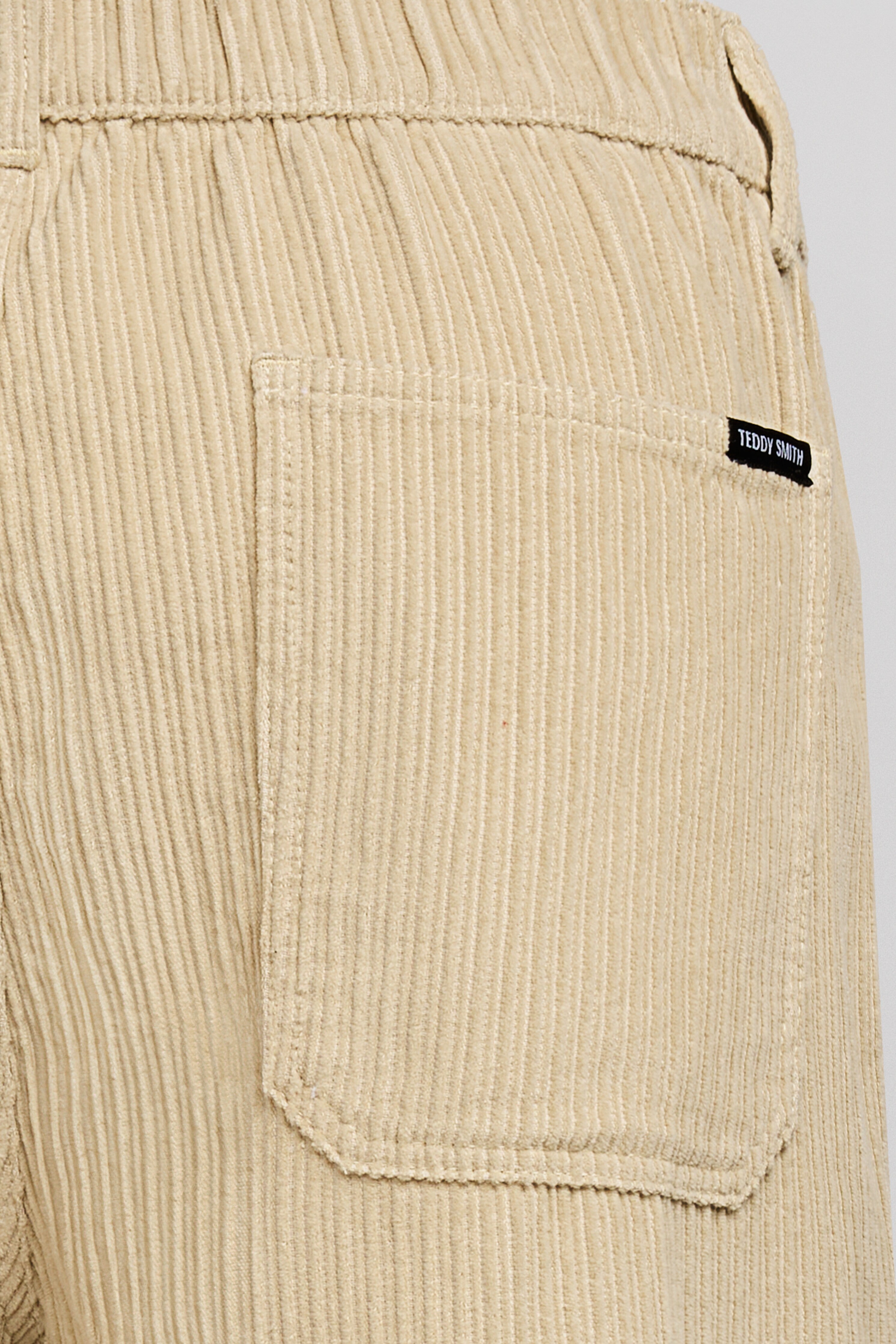 Teddy Smith P-York Velvet pantalon crème large velours