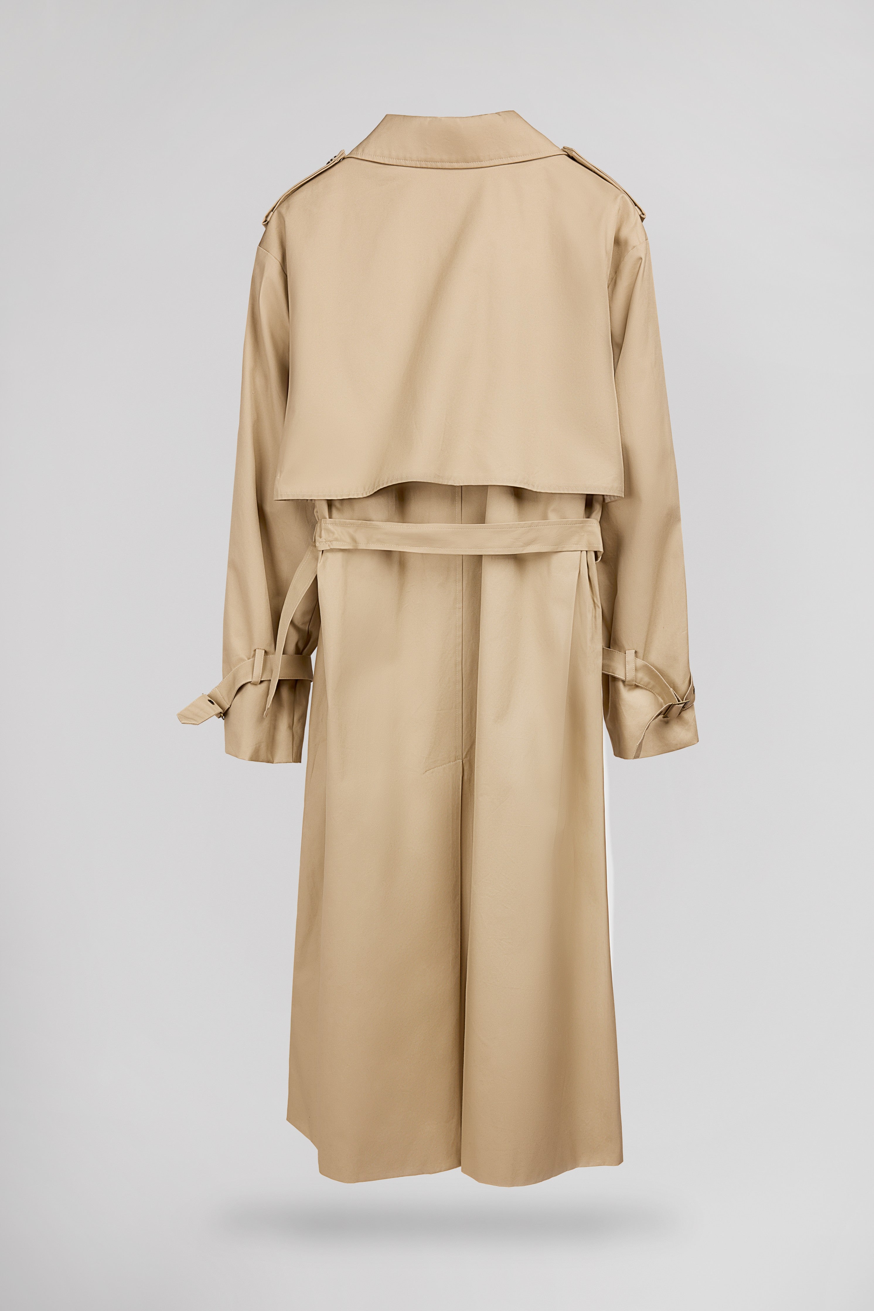 Teddy Smith M-Blair trench femme Sable Doré coton long