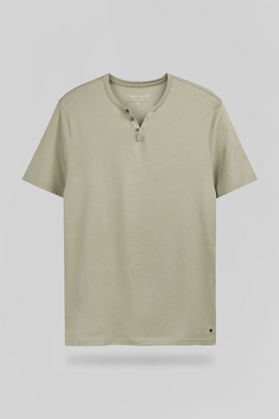 Teddy Smith T-GIANNI MC BLEACH KAKI t-shirt homme kaki