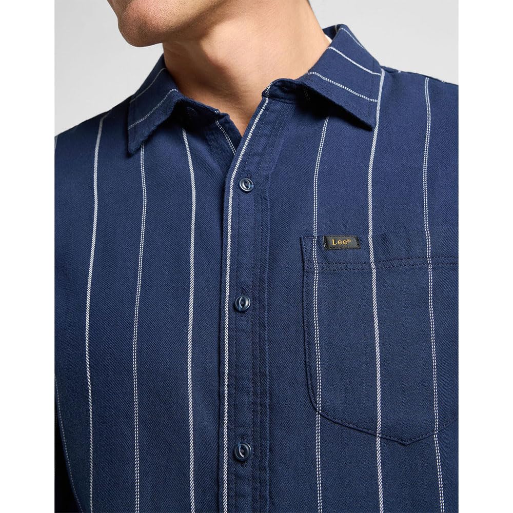 Lee Mercantile Shirt chemise homme M carreaux rouille coton