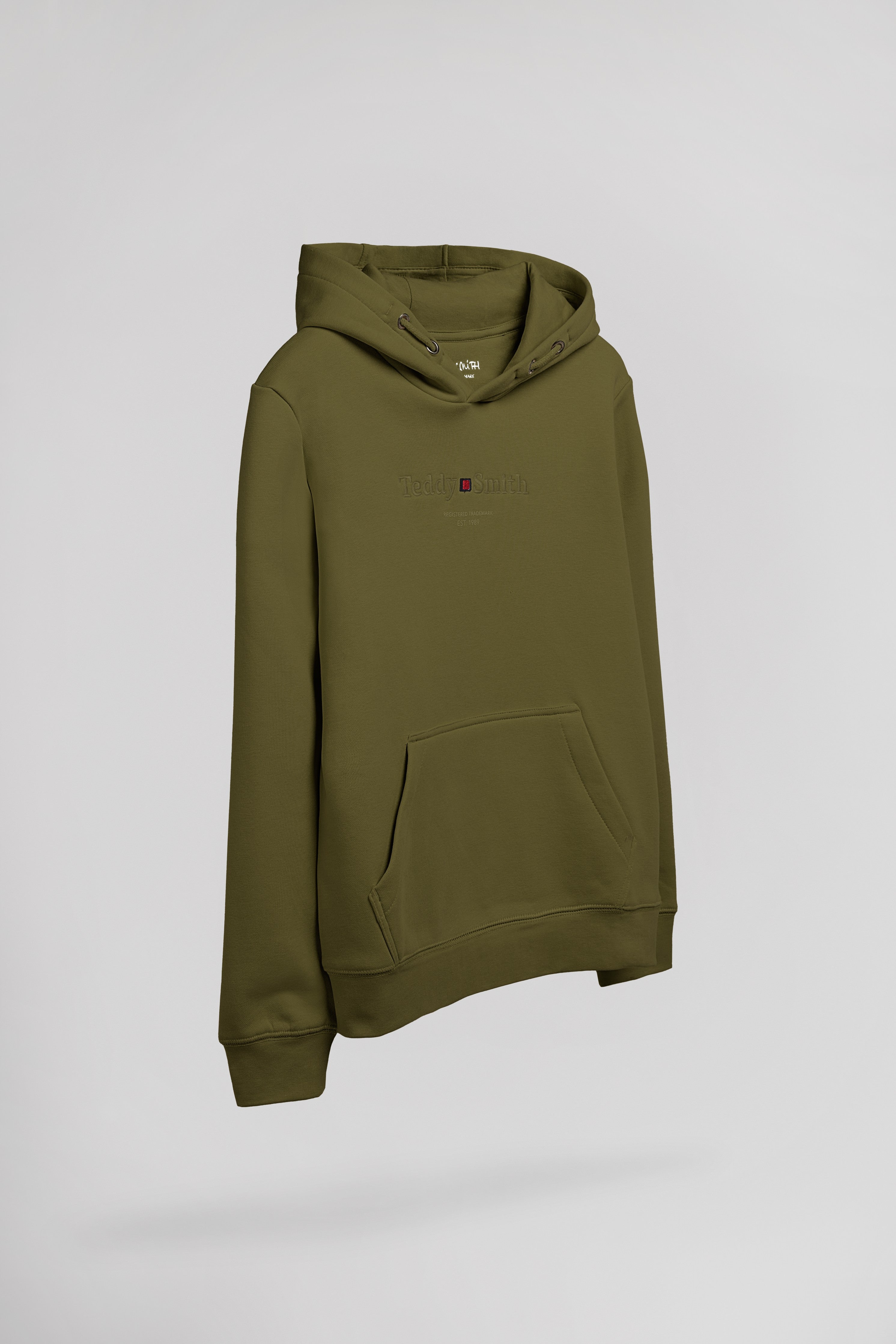 Teddy Smith S-Jim Hoody JR sweat garçon olive molleton