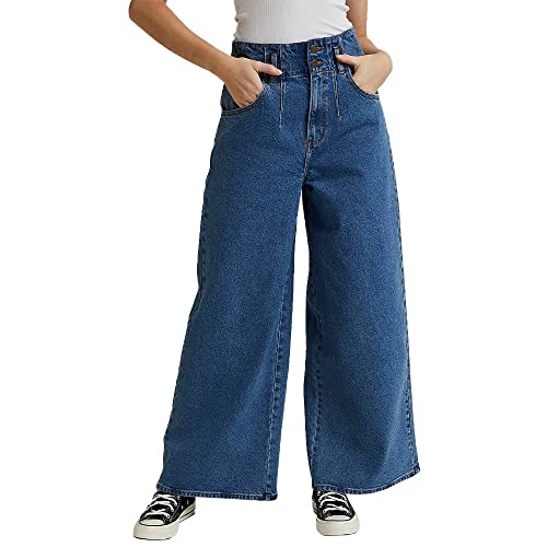 Lee Pleated Straight Leg jean femme taille haute Tencel