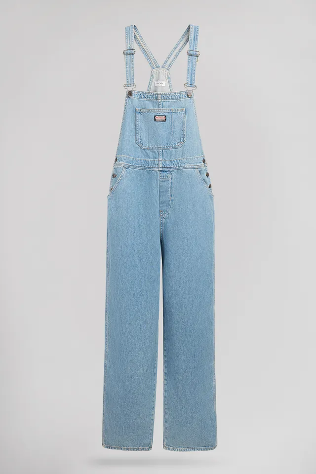 Teddy Smith Washington salopette denim coton indigo clair