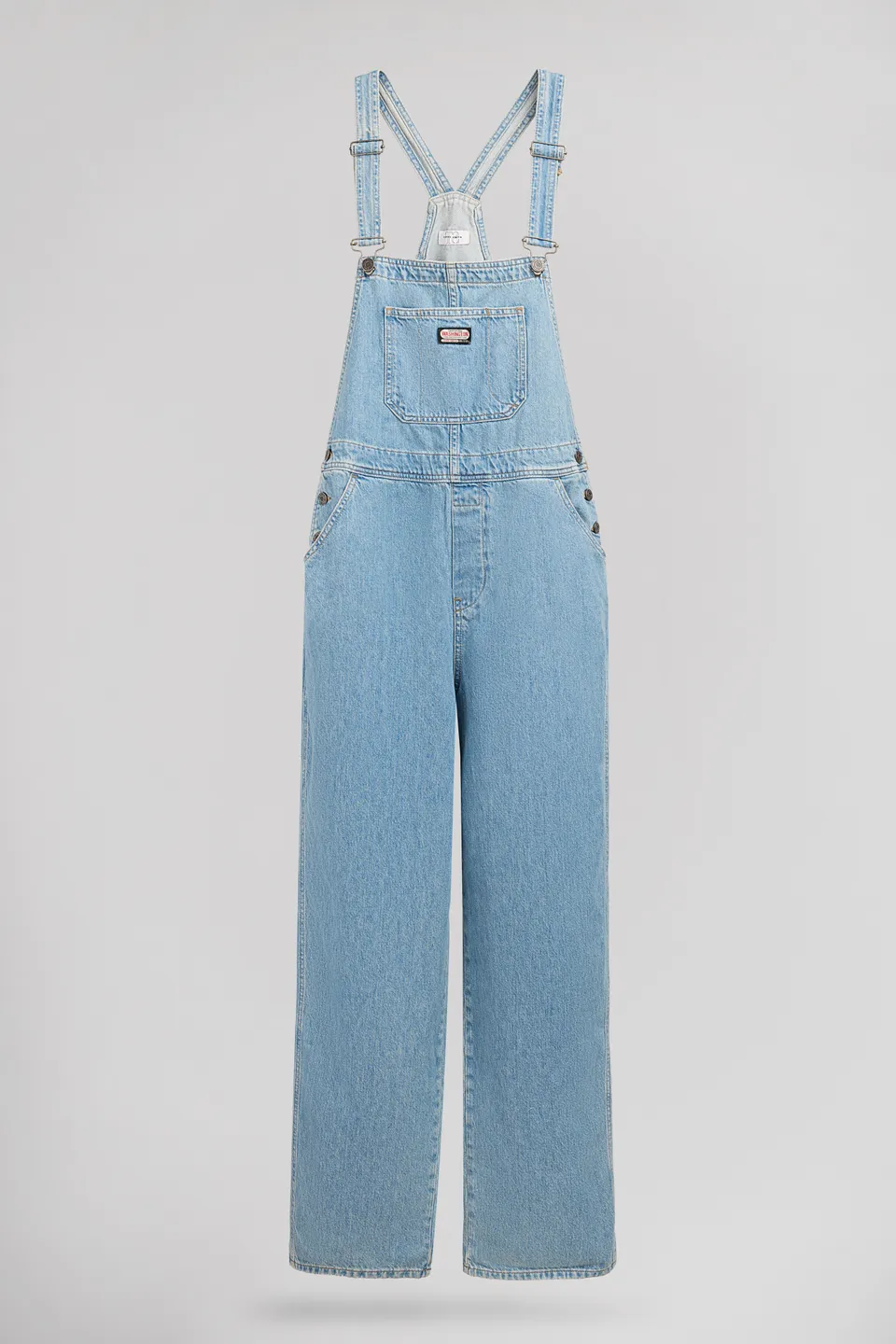 Teddy Smith Washington salopette denim coton indigo clair