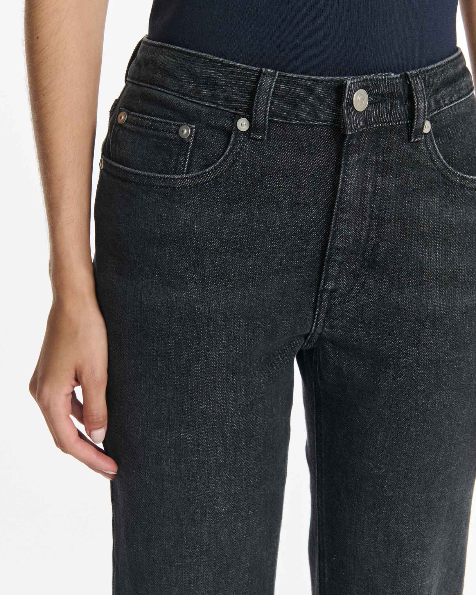 Labdip Pixie Dark Grey BL 70 jean droit gris stretch