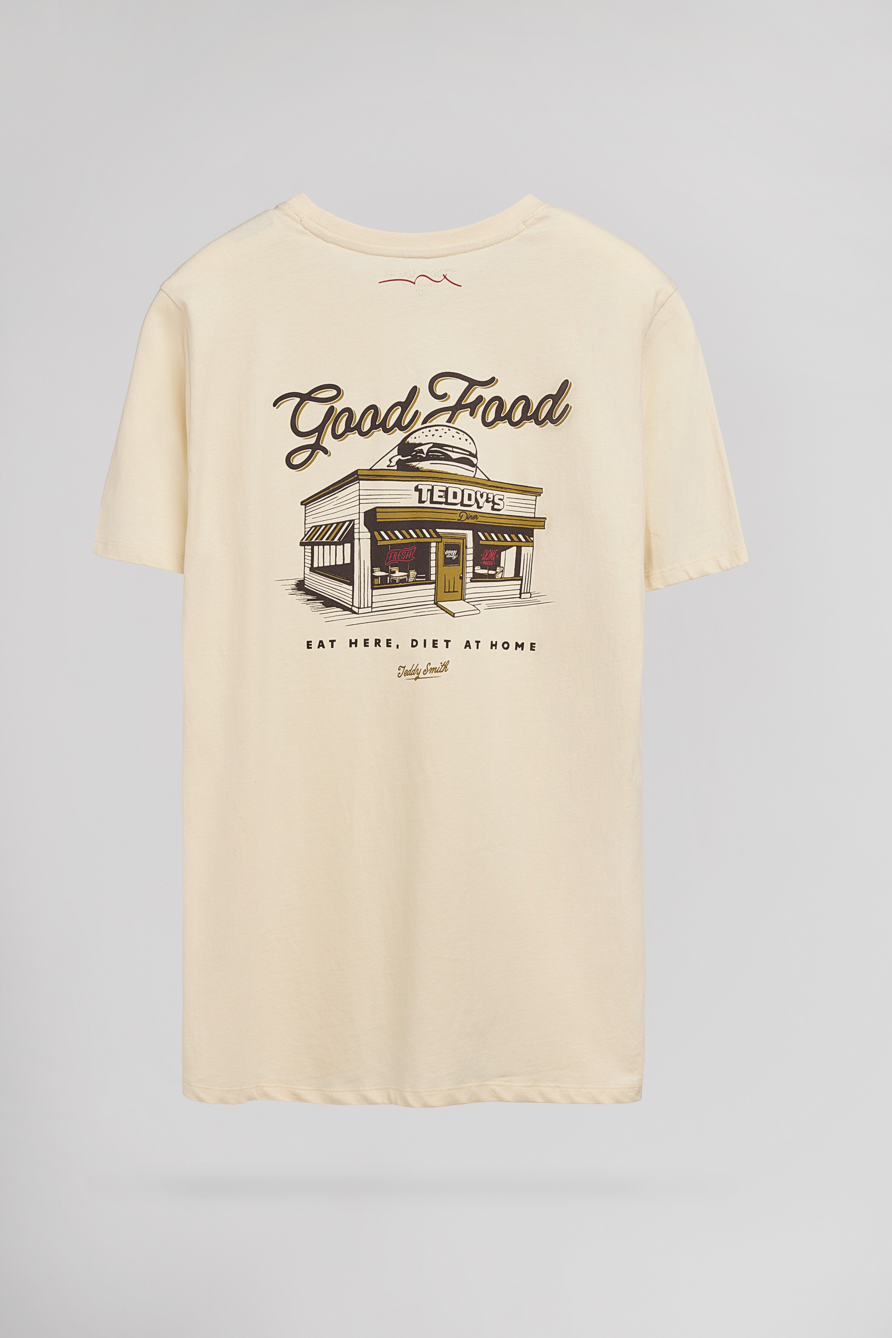 Teddy Smith T-Dinner MC t-shirt homme crème