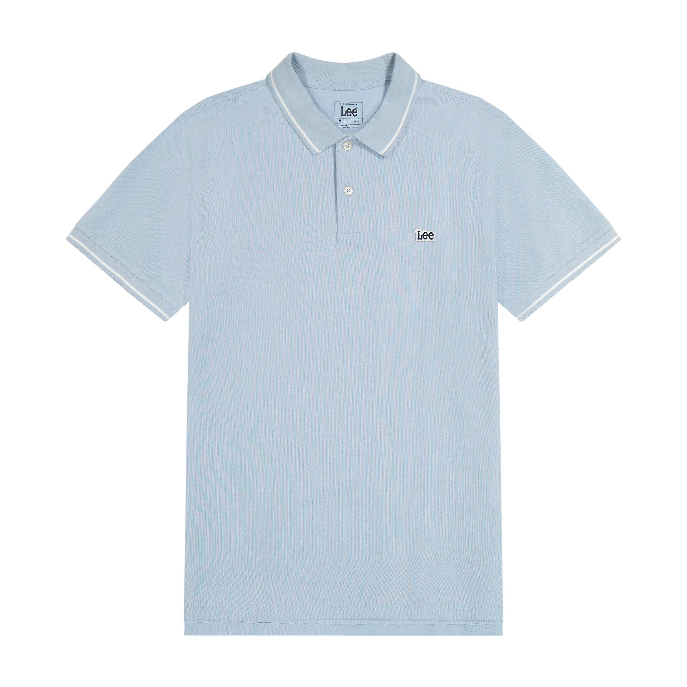 Lee Pique polo homme regular Shy Blue coton