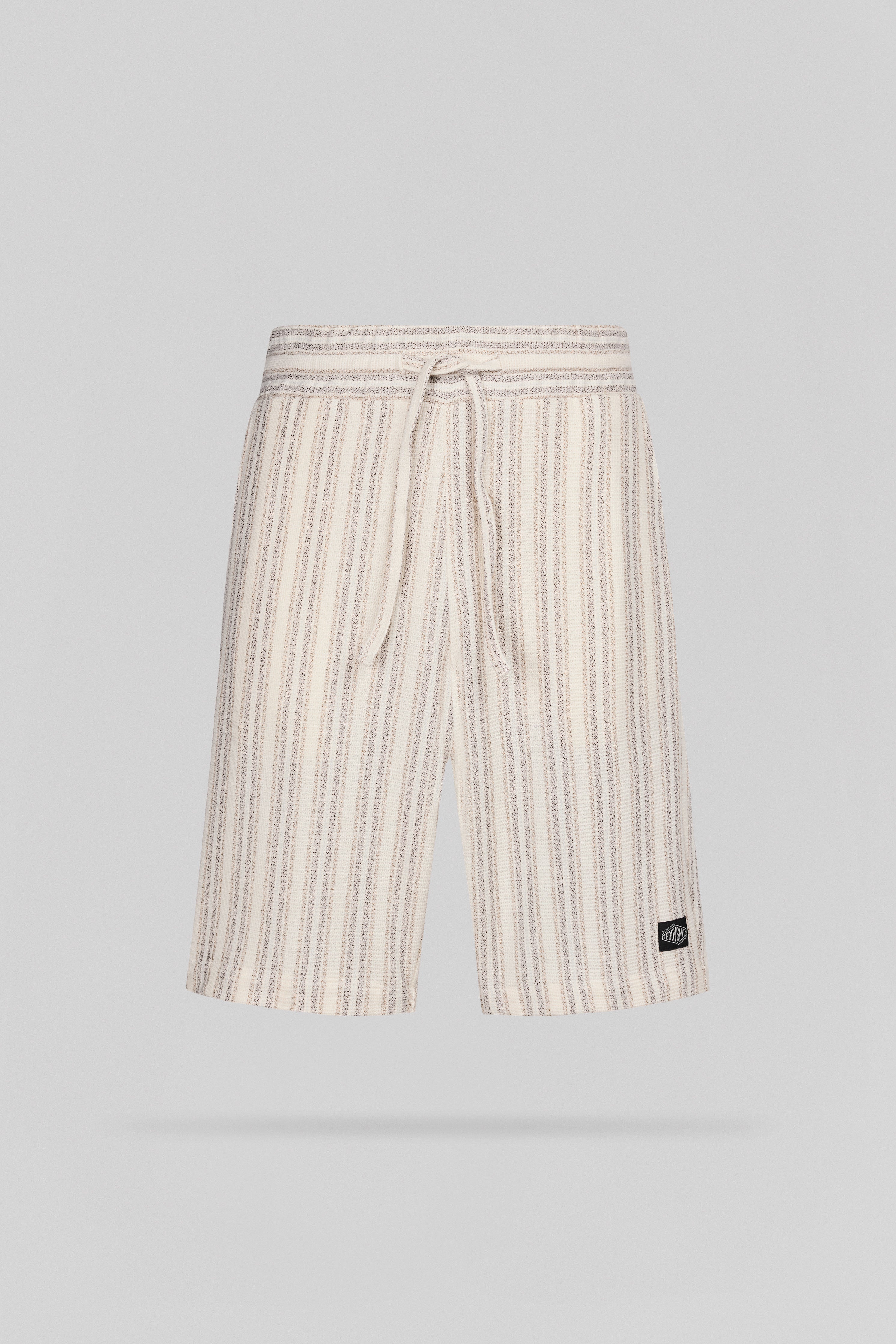 Teddy Smith S-Akuma SH short rayures middle white