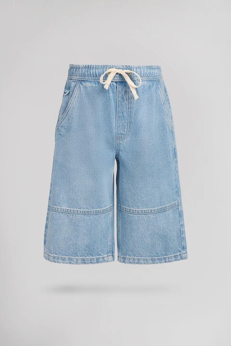Teddy Smith S-Car Baggy SH JR short denim indigo clair garçon