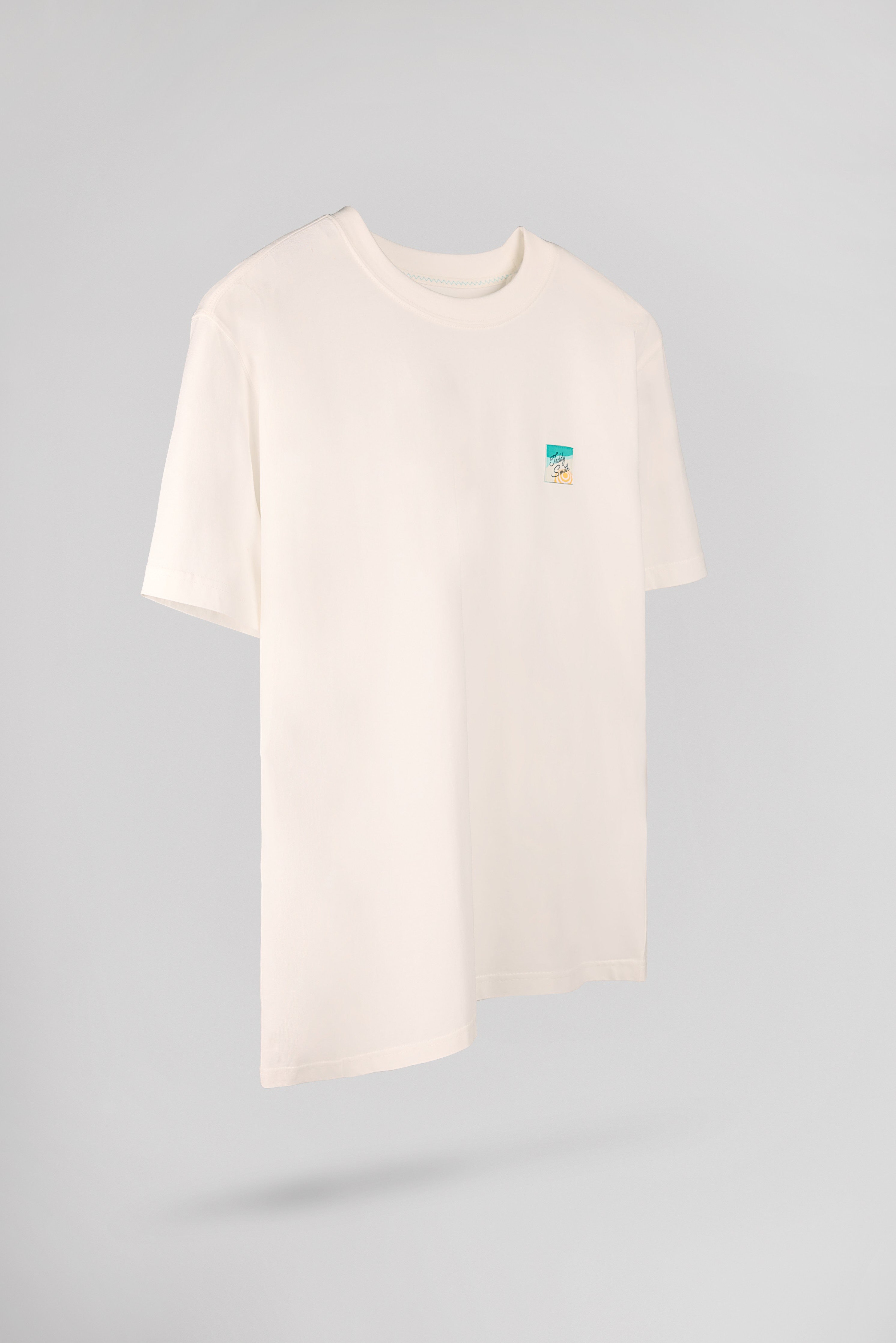 Teddy Smith T-Edric MC Middle White t-shirt ample col rond